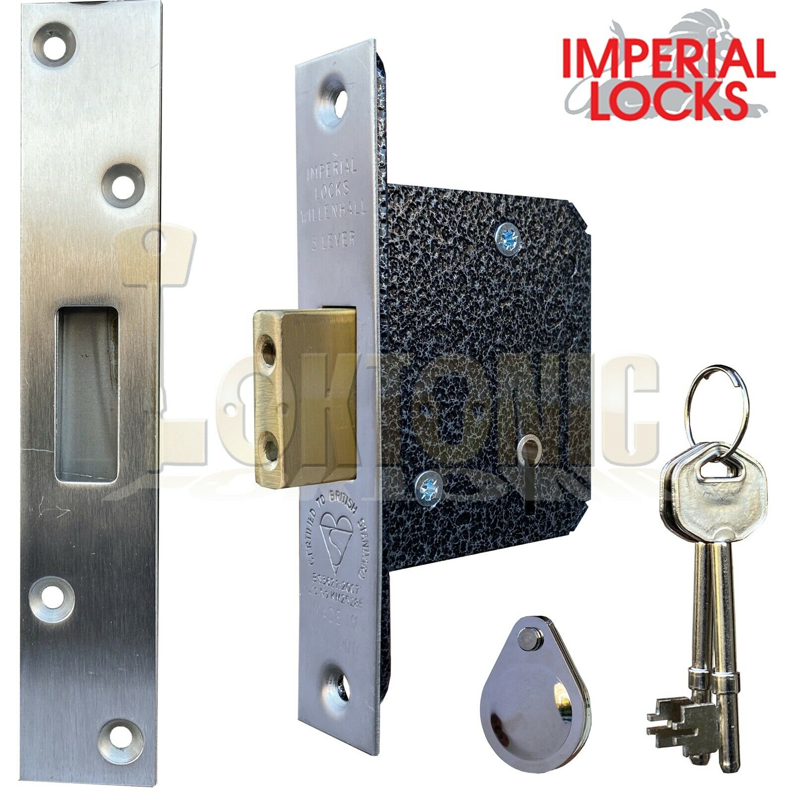 Imperial Lock BS362 British Standard Heavy Duty 5 Lever Mortice Deadlock - Image 4