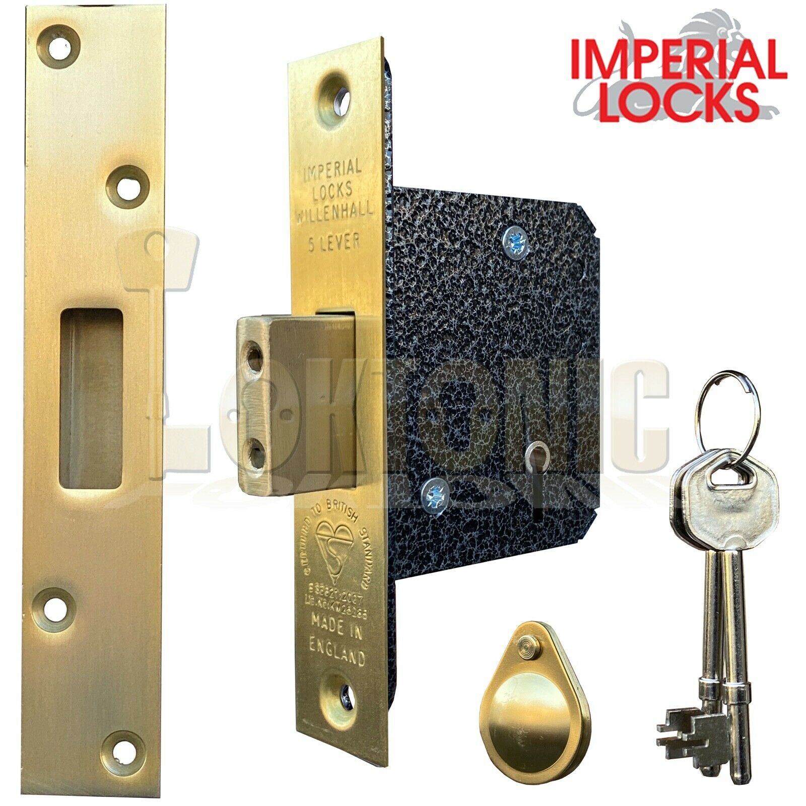 Imperial Lock BS362 British Standard Heavy Duty 5 Lever Mortice Deadlock - Image 5