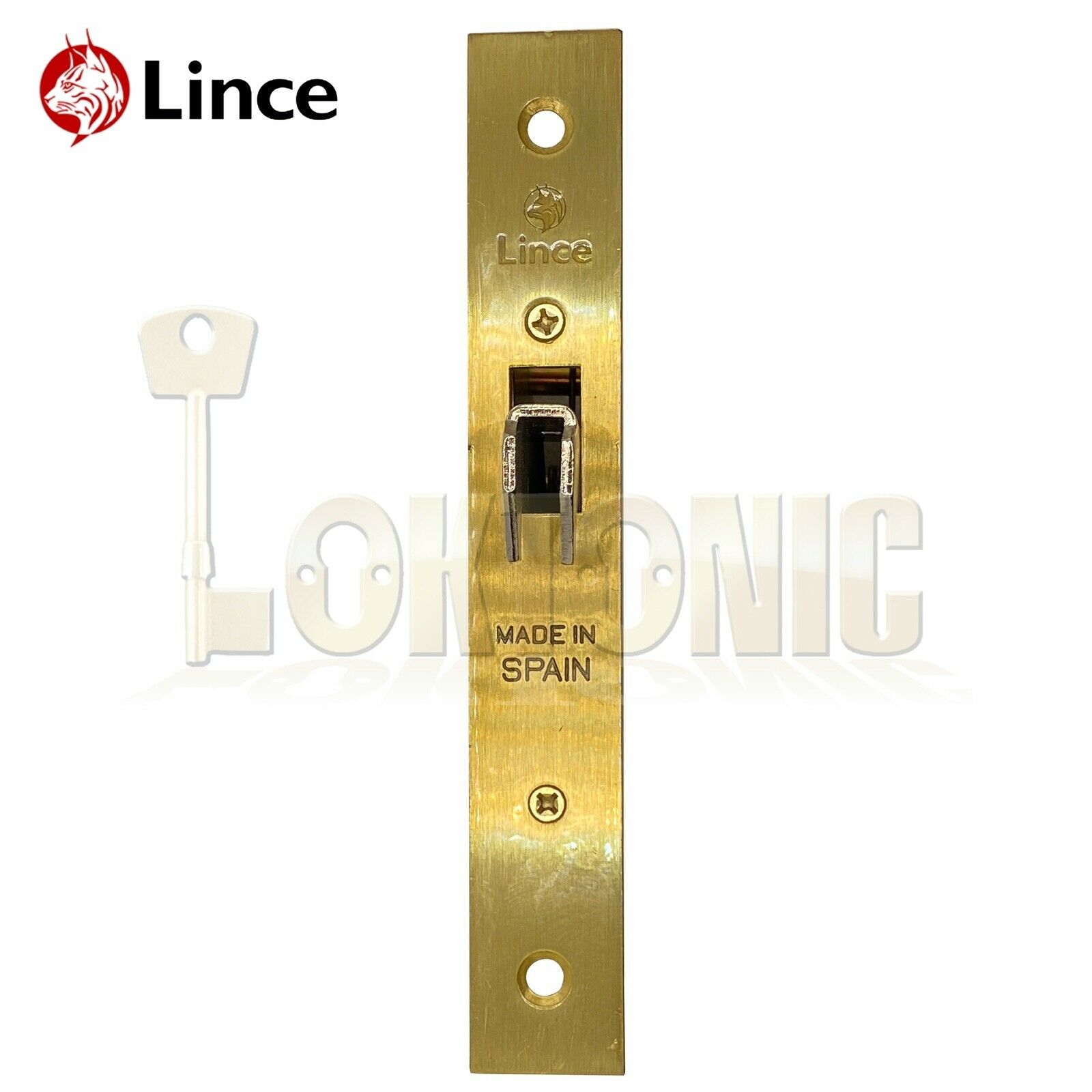 Lince L5490-50 Mortice Sliding Auto Locking Hook Lock 8mm Spindle With Strike - Image 6