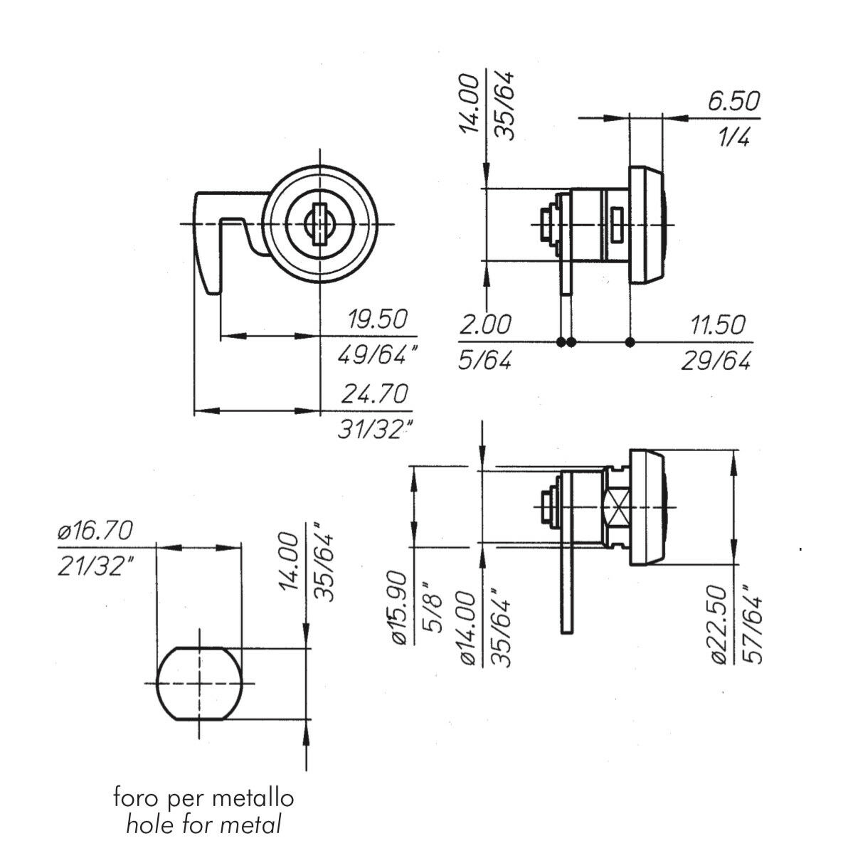 Meroni ME2653 Cashbox Mailbox Cabinet Office Furniture Locker Cupboard Lock - Image 3