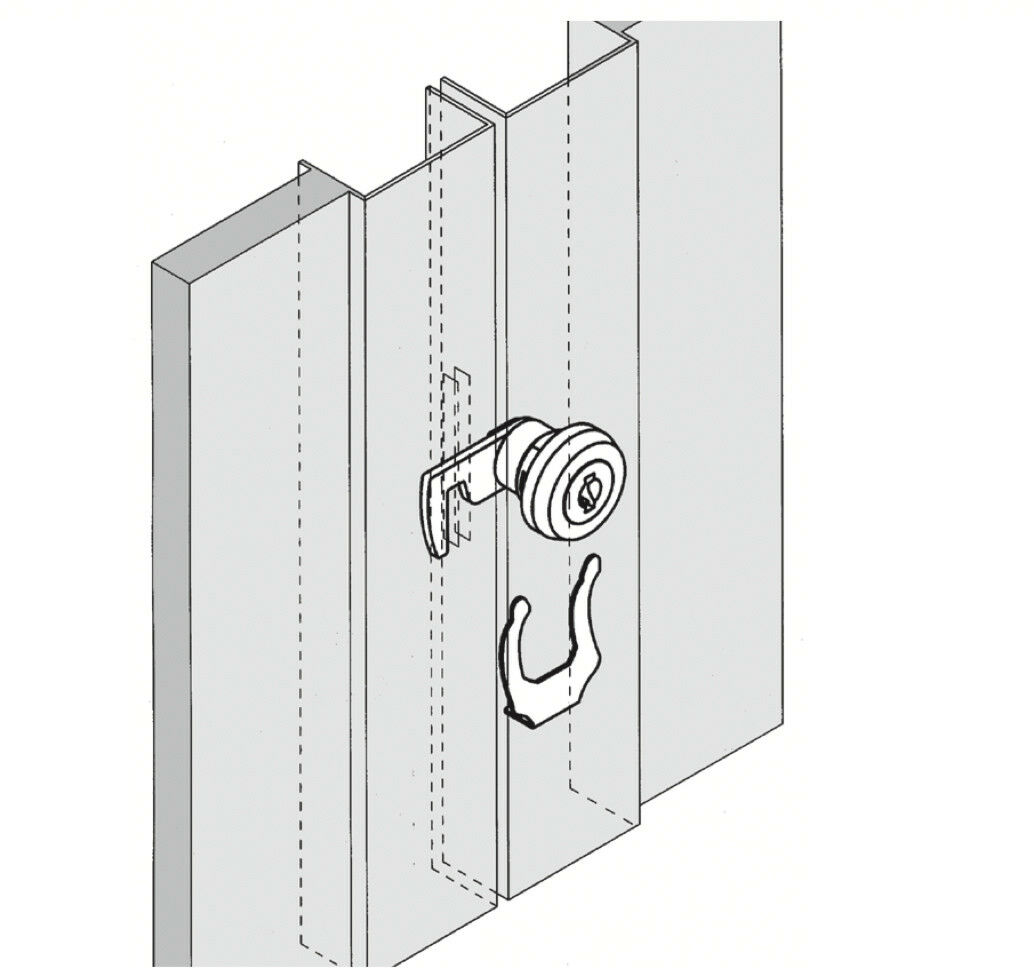 Meroni ME2653 Cashbox Mailbox Cabinet Office Furniture Locker Cupboard Lock - Image 4