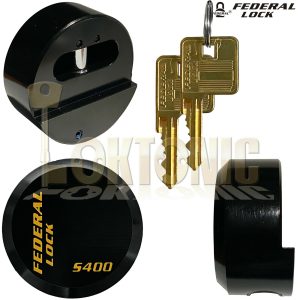 Federal FD400S 73mm Round Puck Van Garage High Security Hardened Steel Padlock