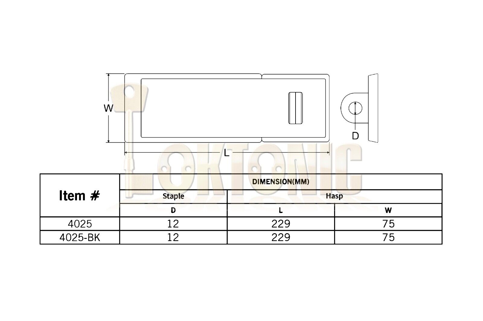 Federal FD4025 FD730 Sold Secure CEN 4 Heavy Duty Shed Garage Gate Hasp Padlock - Image 5