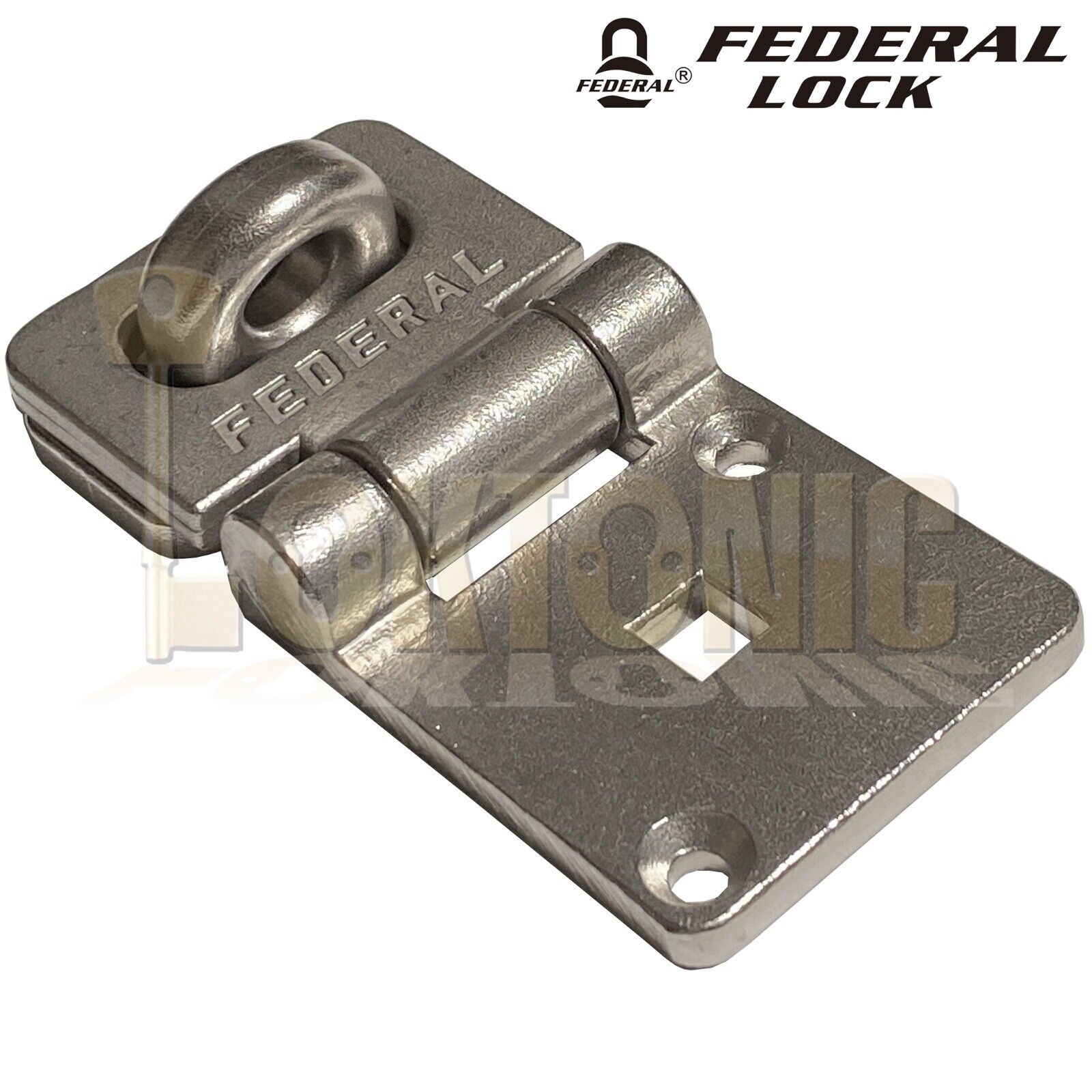 Federal FD702SS Heavy Duty Stainless Steel Van Shed Garage Hasp & Staple - Image 5