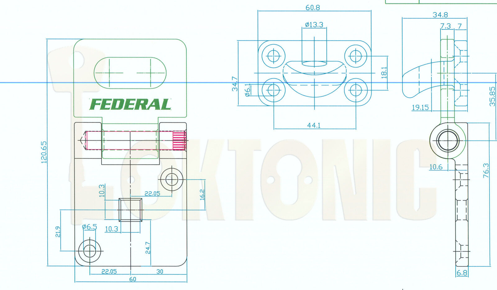 Federal FD702SS Heavy Duty Stainless Steel Van Shed Garage Hasp & Staple - Image 7