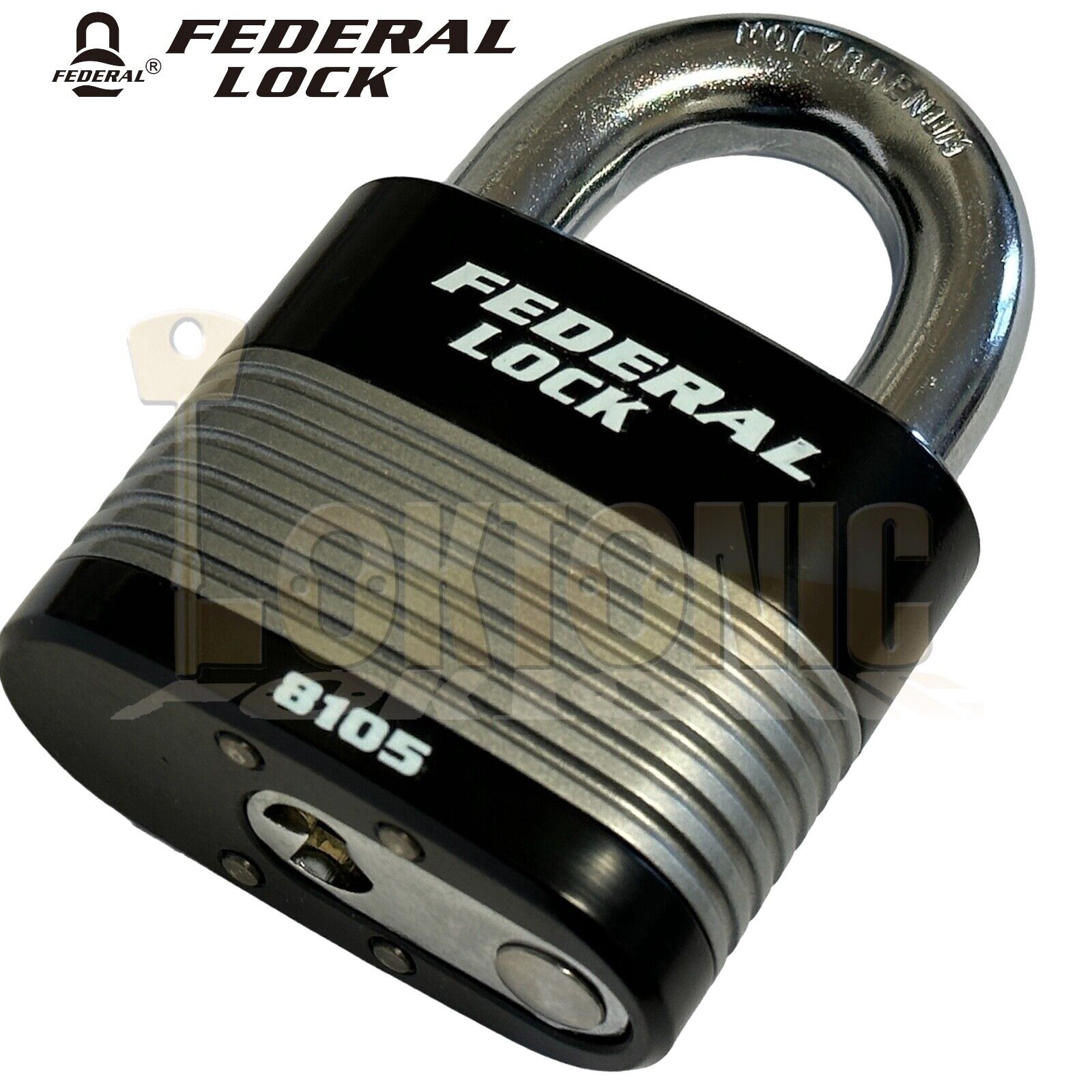 Federal FD8105 High Security 14mm Ø Shackle Steel Padlock Gates Shed Garage Vans - Image 8