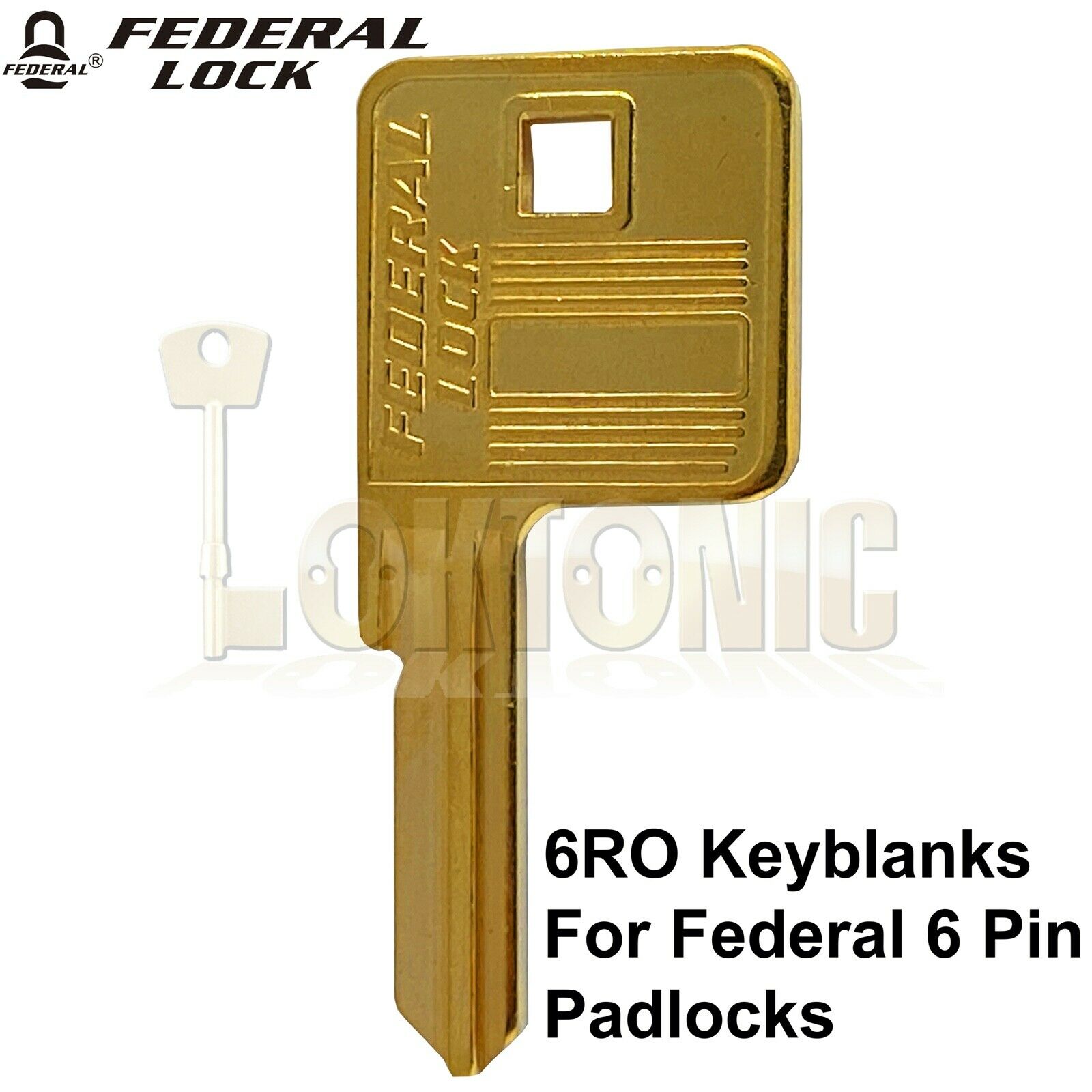 Federal Genuine FDKB6 6RO Key Blanks To Fit Any 6 pin Federal Padlocks