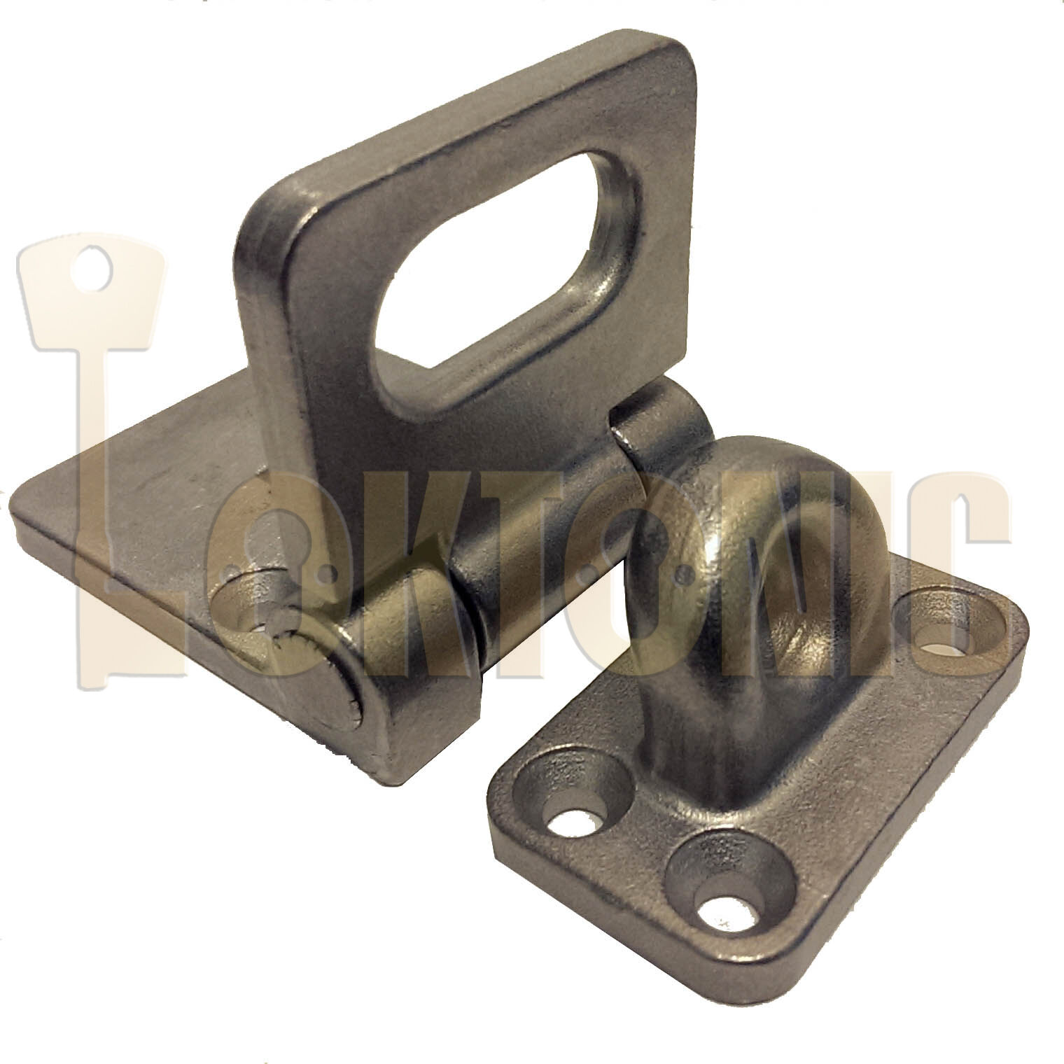 Federal Heavy Duty Stainless Steel Hasp & Padlock Set Shed Garage Gate Van - Image 4