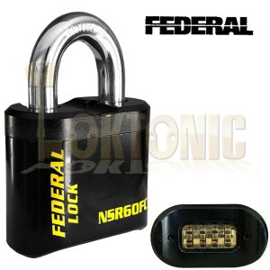 Federal NSR60 Heavy Duty 60mm High Security Combination Van Gate Garage Padlock