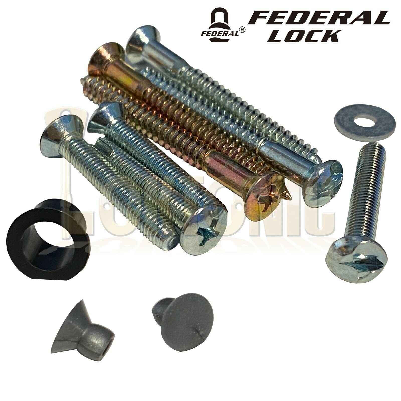 Federal Window Bolts French Doors Lock Catches heavy Duty Security Sliding Patio - Image 6