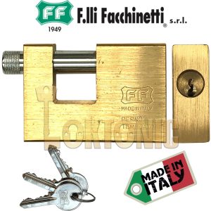 Heavy Duty Solid Rectangular Brass 70mm Block Shutter Shed Van Padlock
