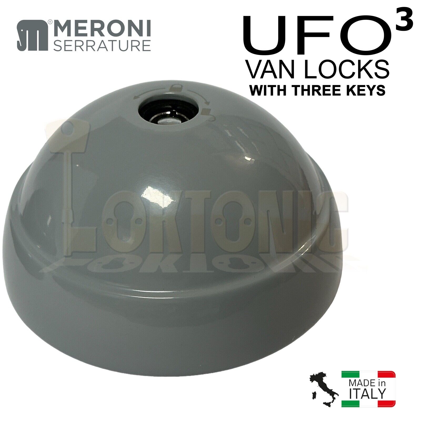 Meroni Grey Trio ME8090 UFO3 High Security Van Door Dead Locks - Image 12