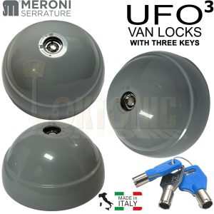 Meroni Grey Trio ME8090 UFO3 High Security Van Door Dead Locks