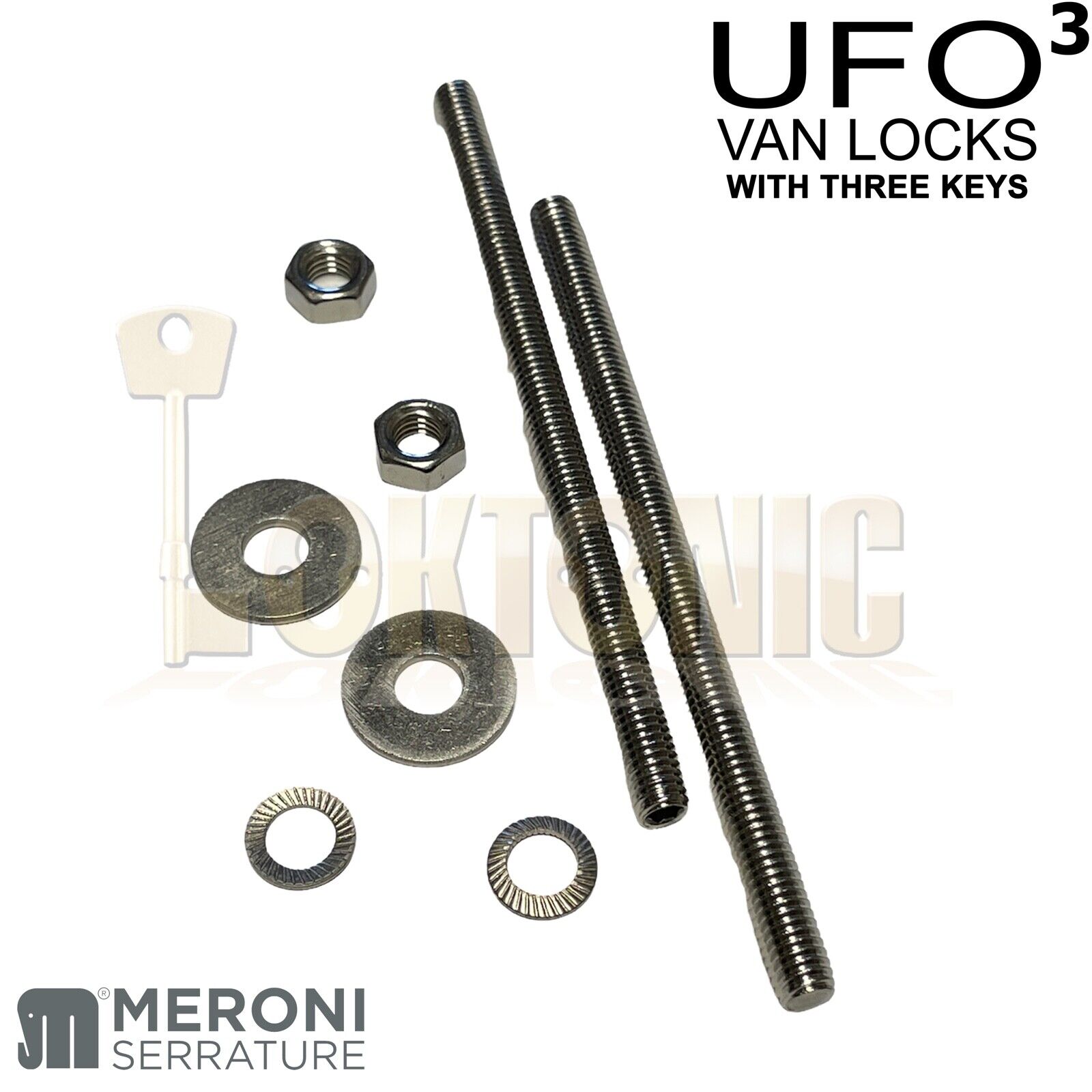 Meroni Grey Trio ME8090 UFO3 High Security Van Door Dead Locks - Image 8