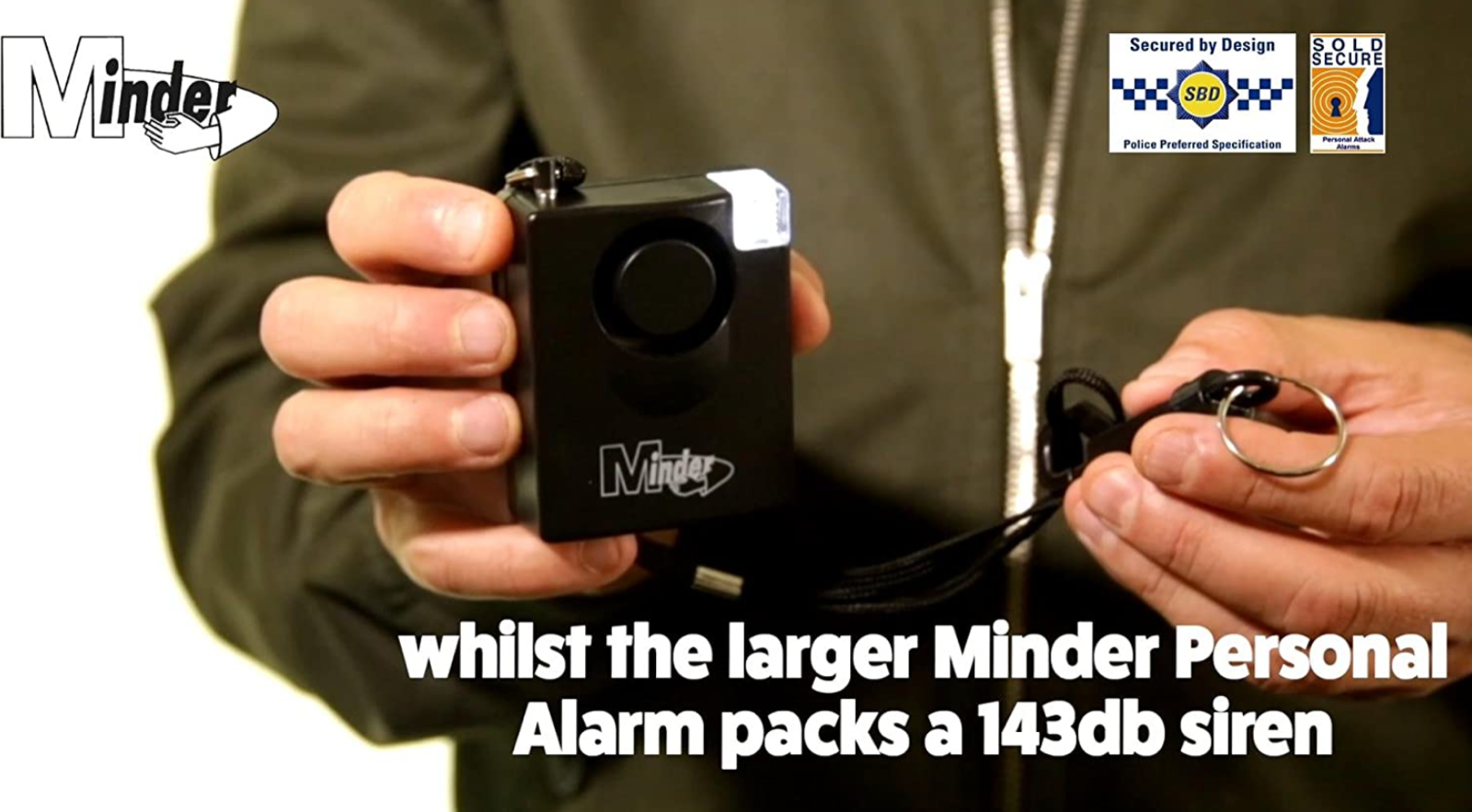 Minder Personal 143dB Sold Secure Panic Rape Attack Alarm Strobe Torch 5yr Warra - Image 7