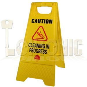 Professional Caution A-Frame Safety Warning Sign Cleaning In Progress 610 x 300