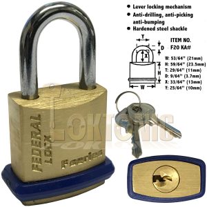 Variation-of-Federal-Solid-Security-Brass-Padlock-Garage-Shed-Van-Gate-Locker-Lock-Suitcase-321688936777-715b