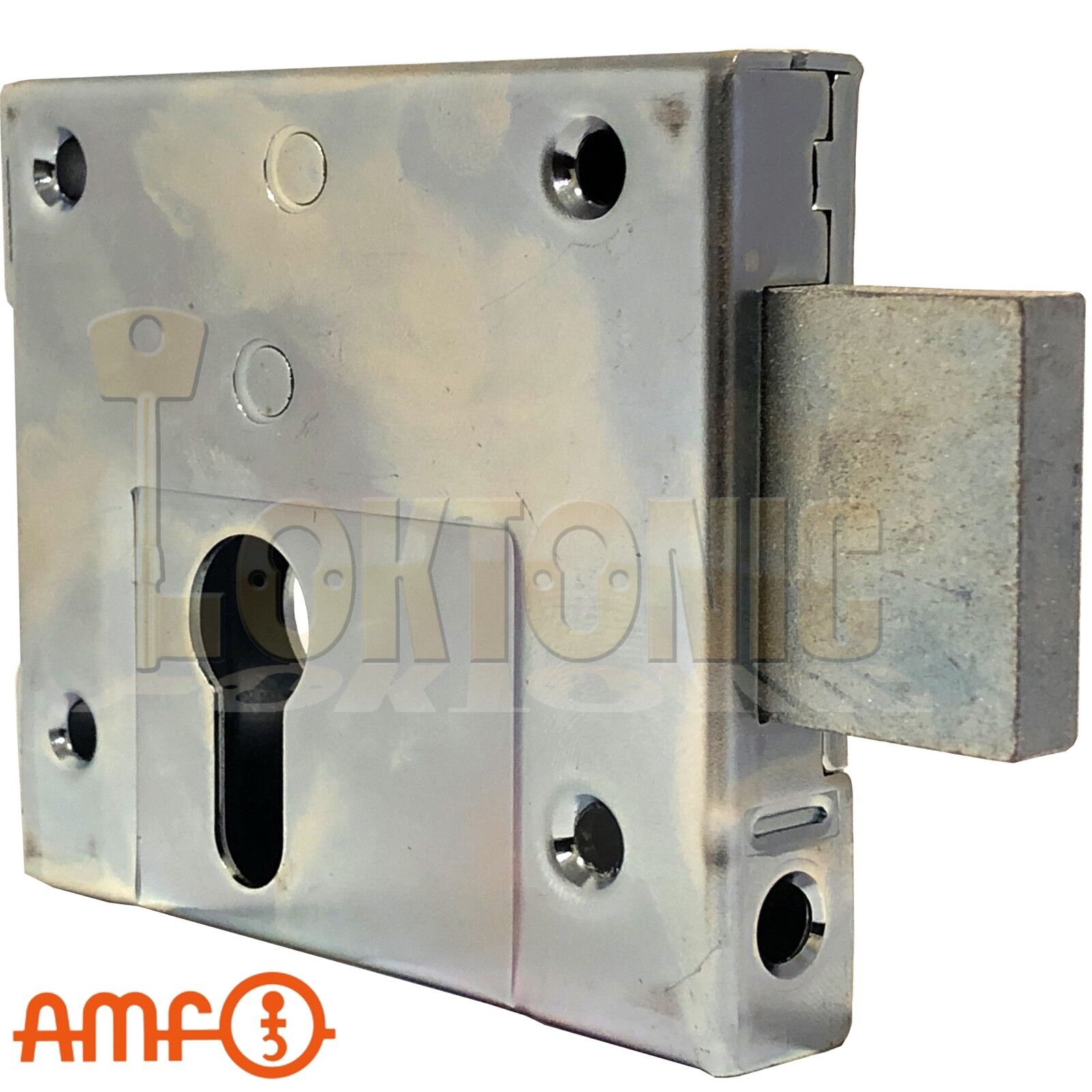 AMF 49Z Rim Euro Double Throw Zinc Plated Dead Lock Gate Shed Van Garage - Image 5