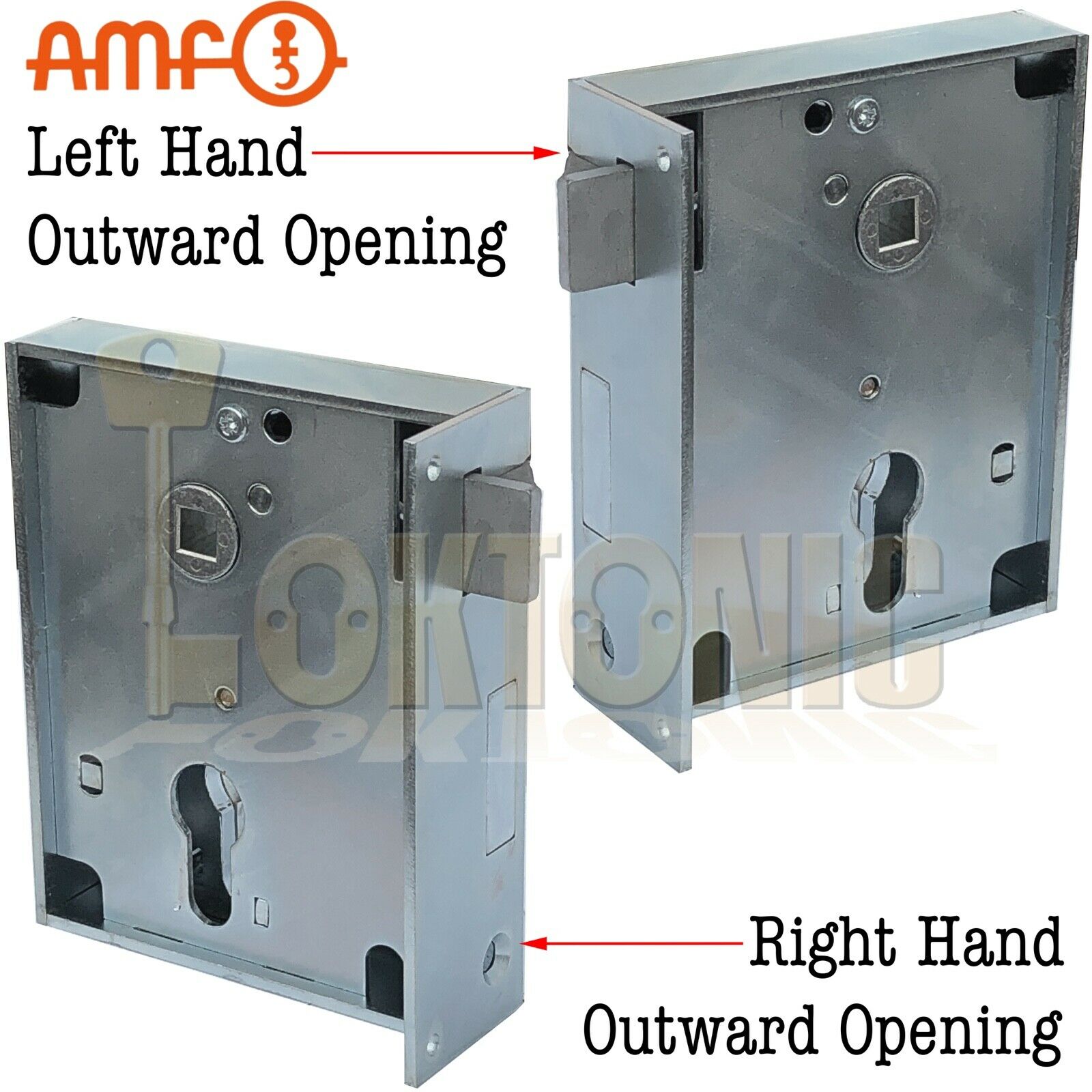 AMF Heavy Duty Rim Lock Outward Opening Wood Shed Gate Sashlock Made In Germany