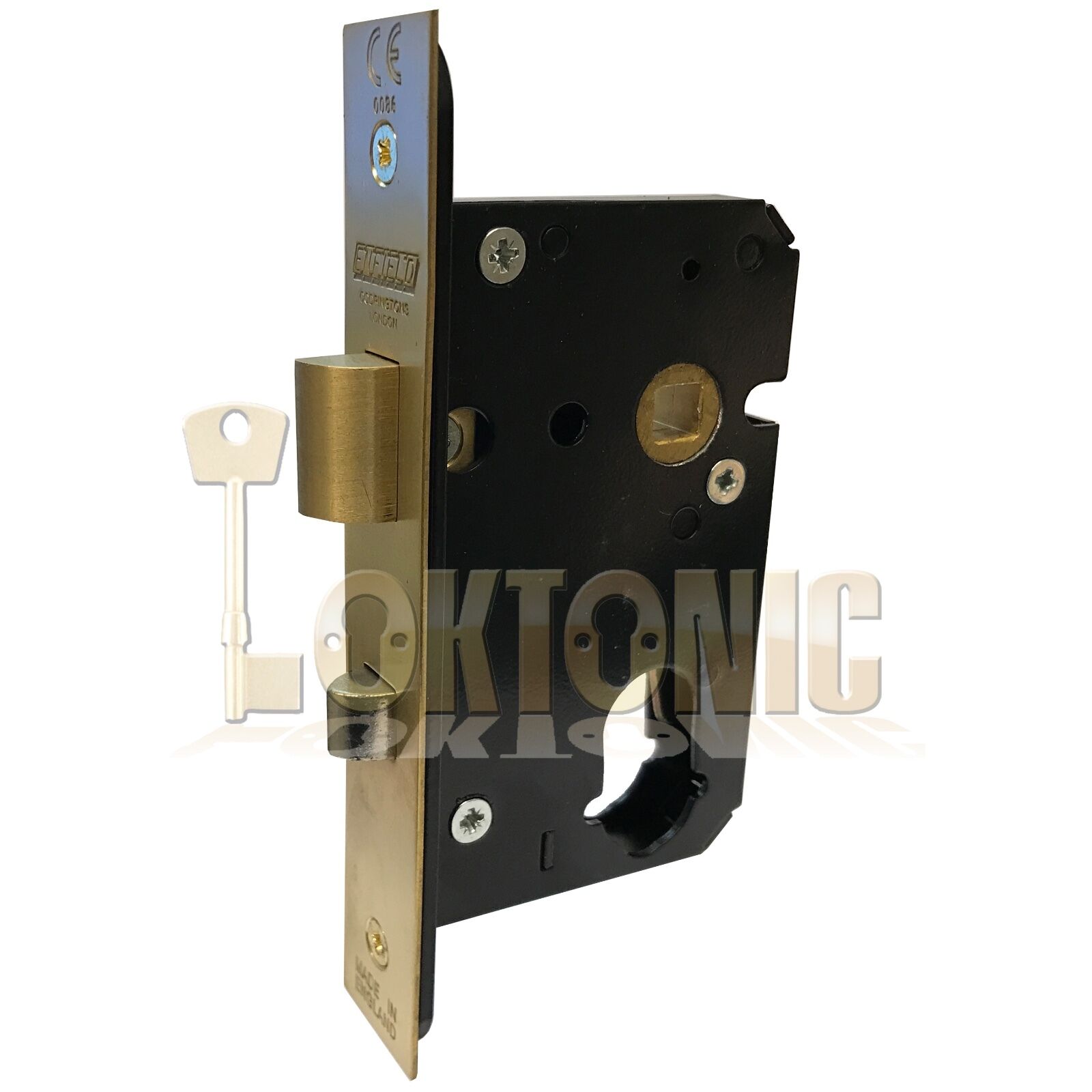 Enfield 63mm Dual Profile Euro Oval Cylinder Mortice Night Latch Anti-Thrust - Image 3