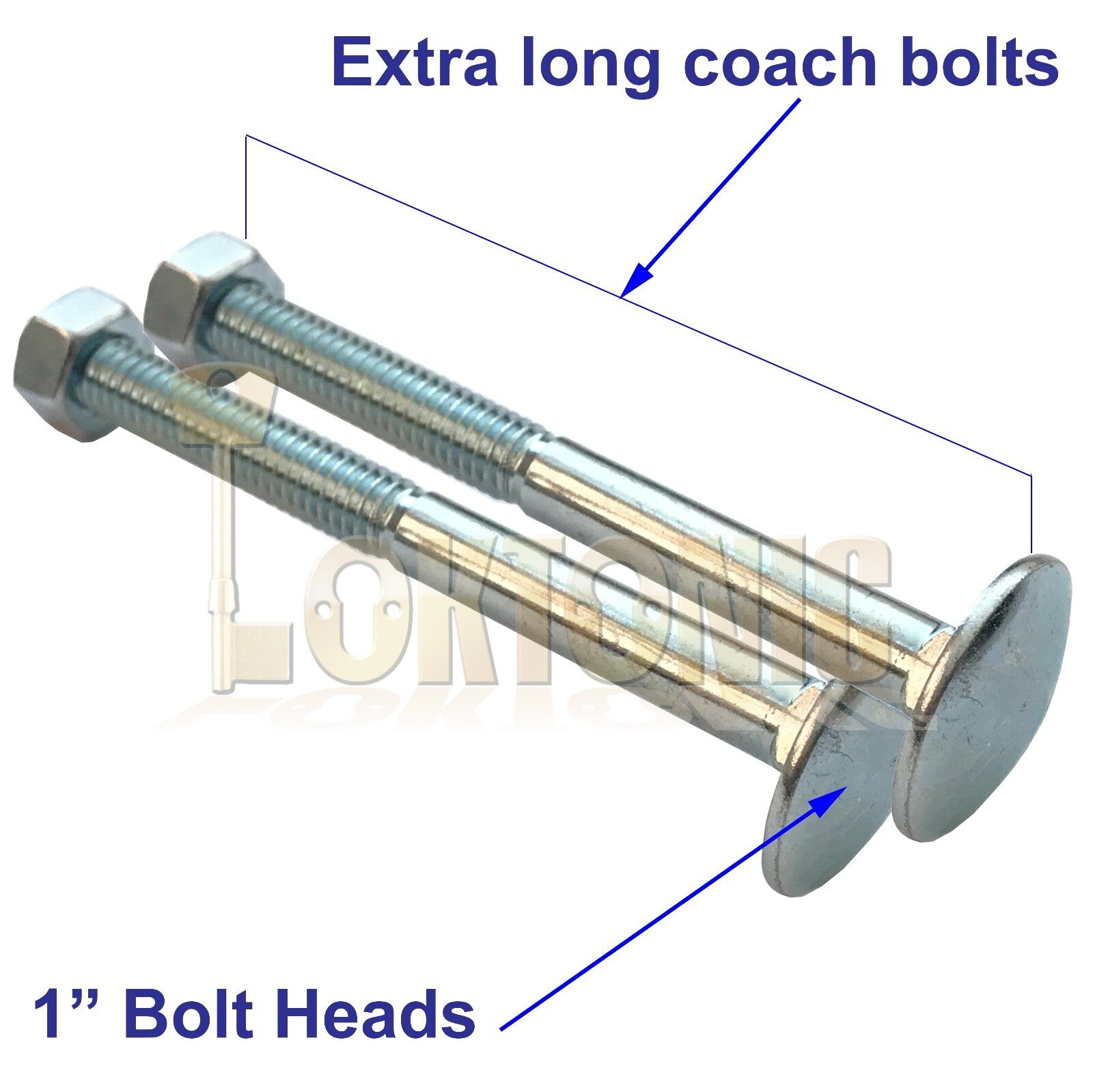 Federal Enfield Garage Door Bolts Locks LONG Key Singles LH-RH High Security MK3 - Image 4
