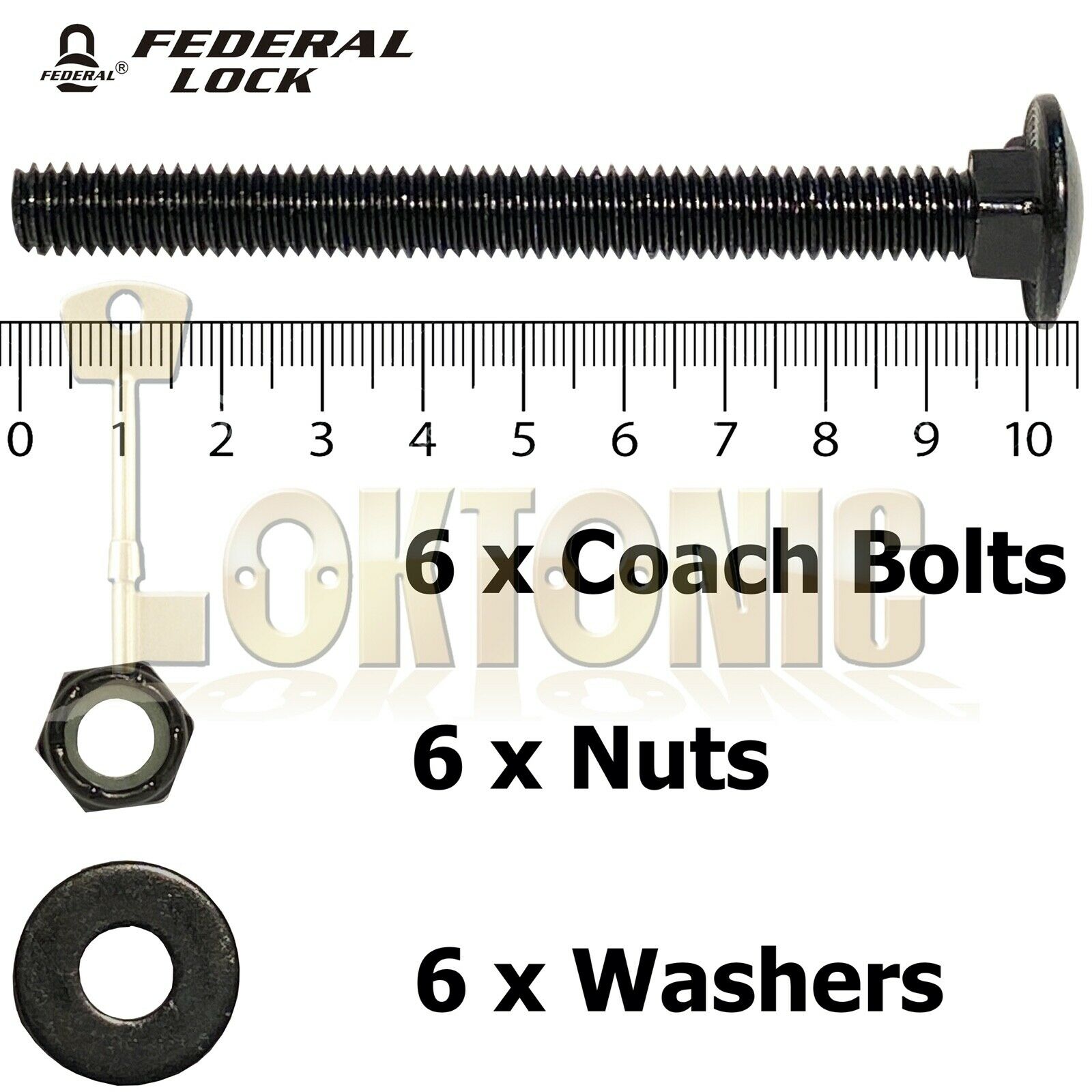 Federal High Security Van Back Doors Gates Sheds Lock Bracket Hasp and Staple - Image 3