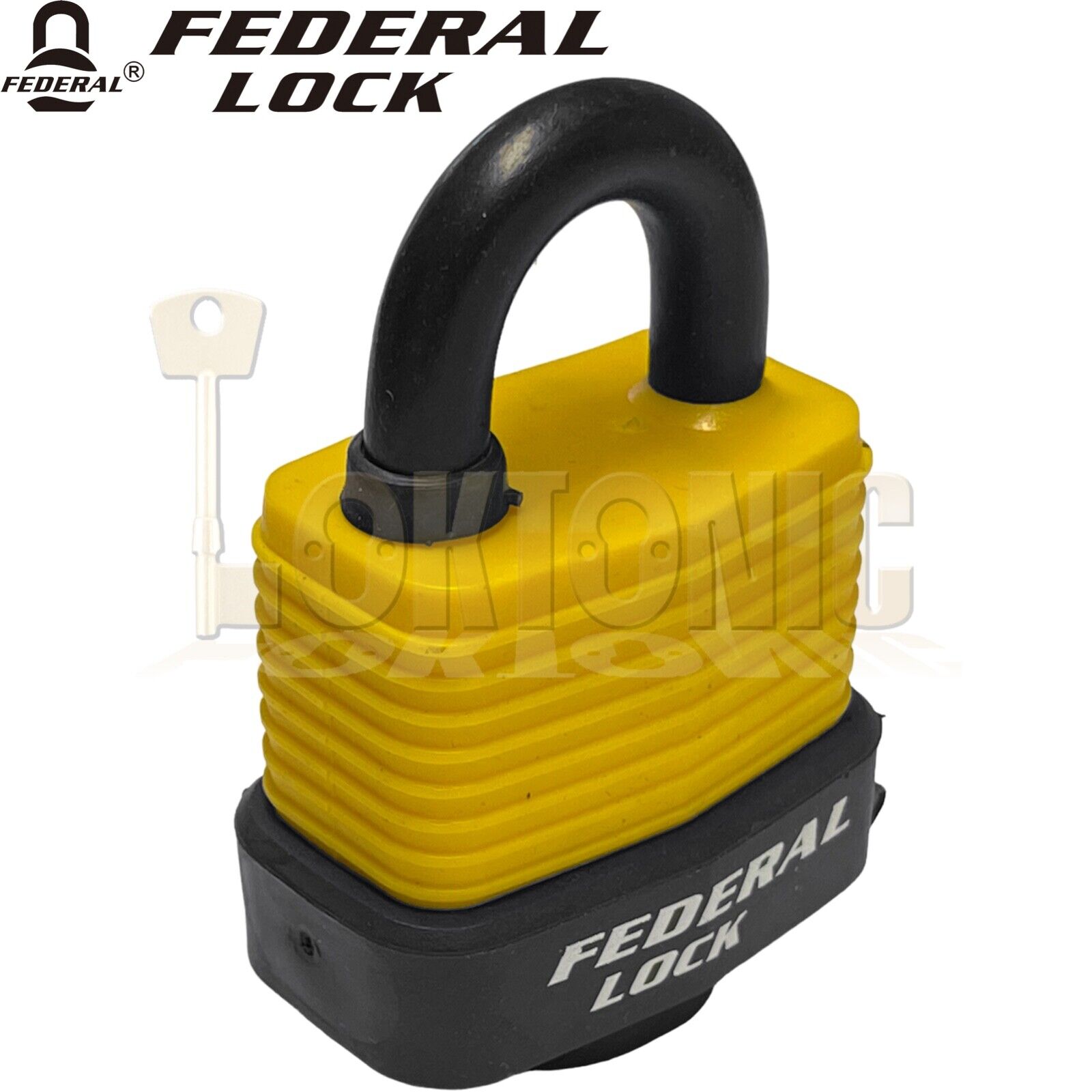 Federal Security Shed Gate Steel Hasp & Staple Padlock Set - Image 8
