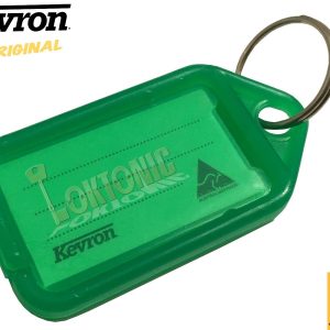 Kevron Pack 10 ID5 GREEN 100% Genuine Plastic Clicktag Label Key Tags Click Tag