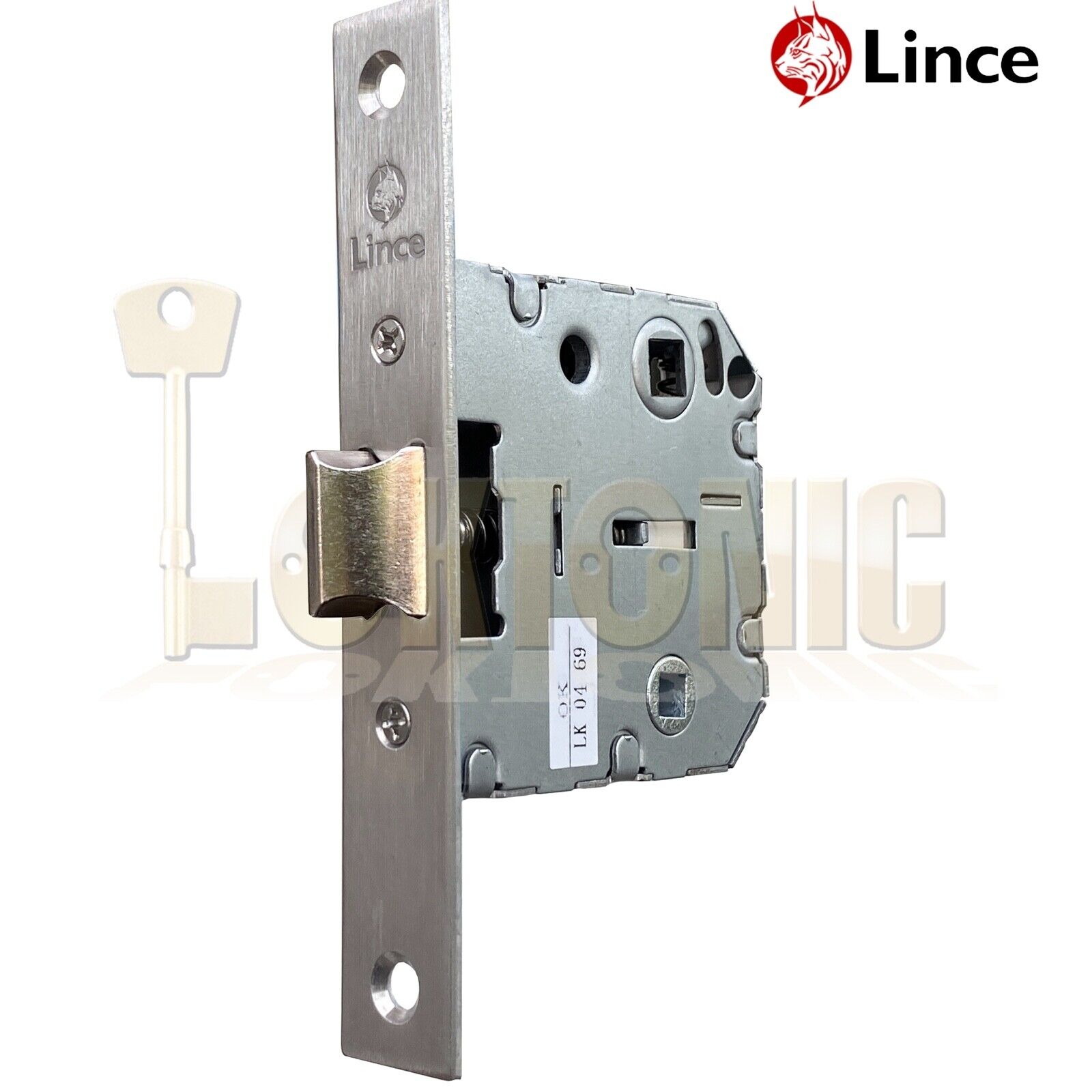 Lince Mortice Bathroom Door Locking Latch 8mm & 5mm Spindle Made In Spain - Image 3