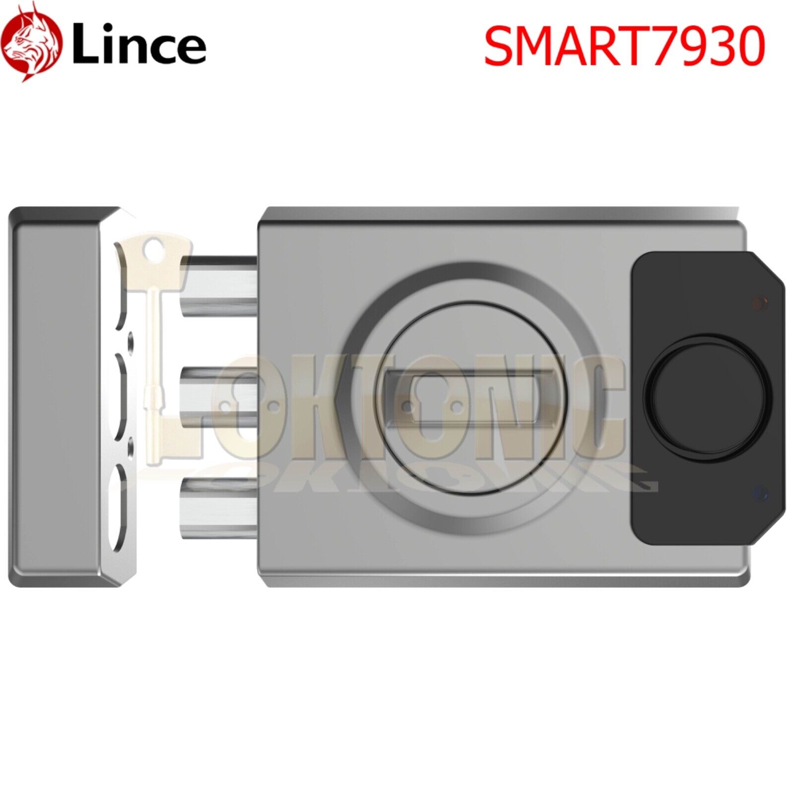 Lince Smart 7930 Rim Door Lock High Security Sliding Dead Bolt Built-In Alarm - Image 3