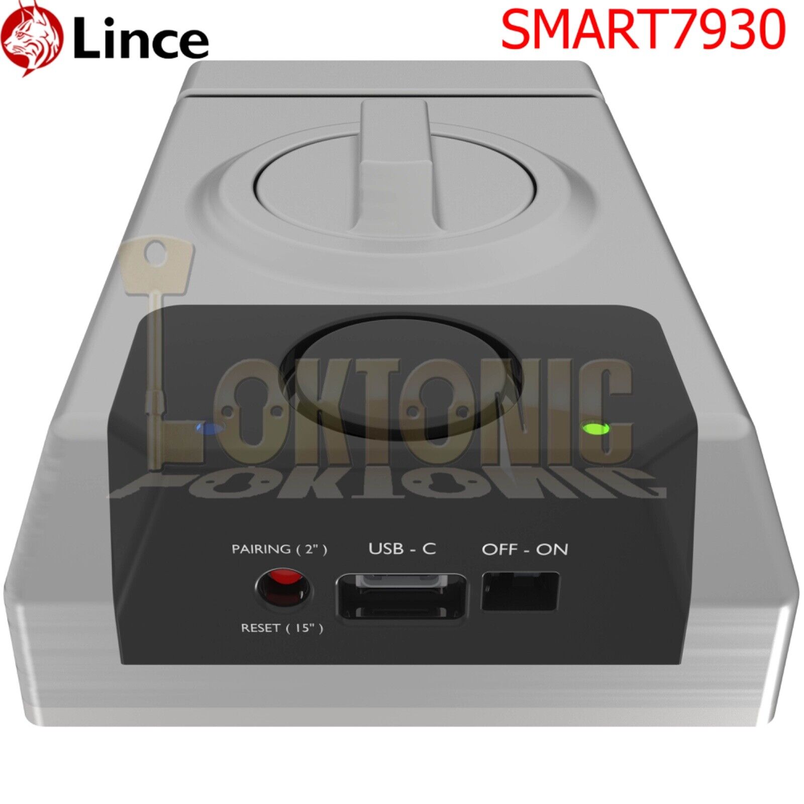 Lince Smart 7930 Rim Door Lock High Security Sliding Dead Bolt Built-In Alarm - Image 5