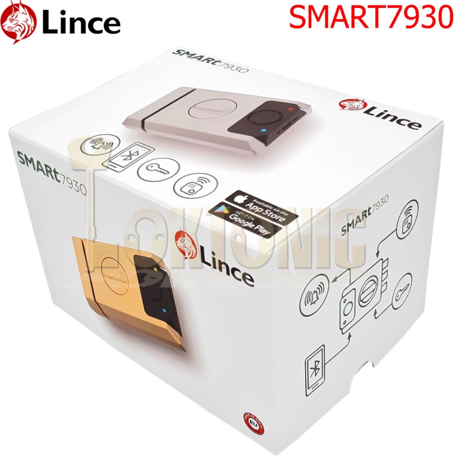 Lince Smart 7930 Rim Door Lock High Security Sliding Dead Bolt Built-In Alarm - Image 7