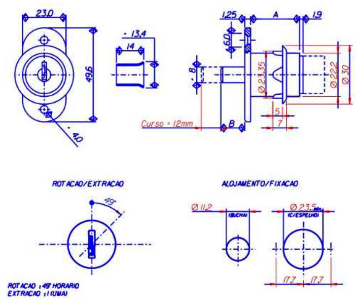 Papaiz Sliding Glass Showcase Wooden Door Push Cylinder Plunger Lock Furniture - Image 9