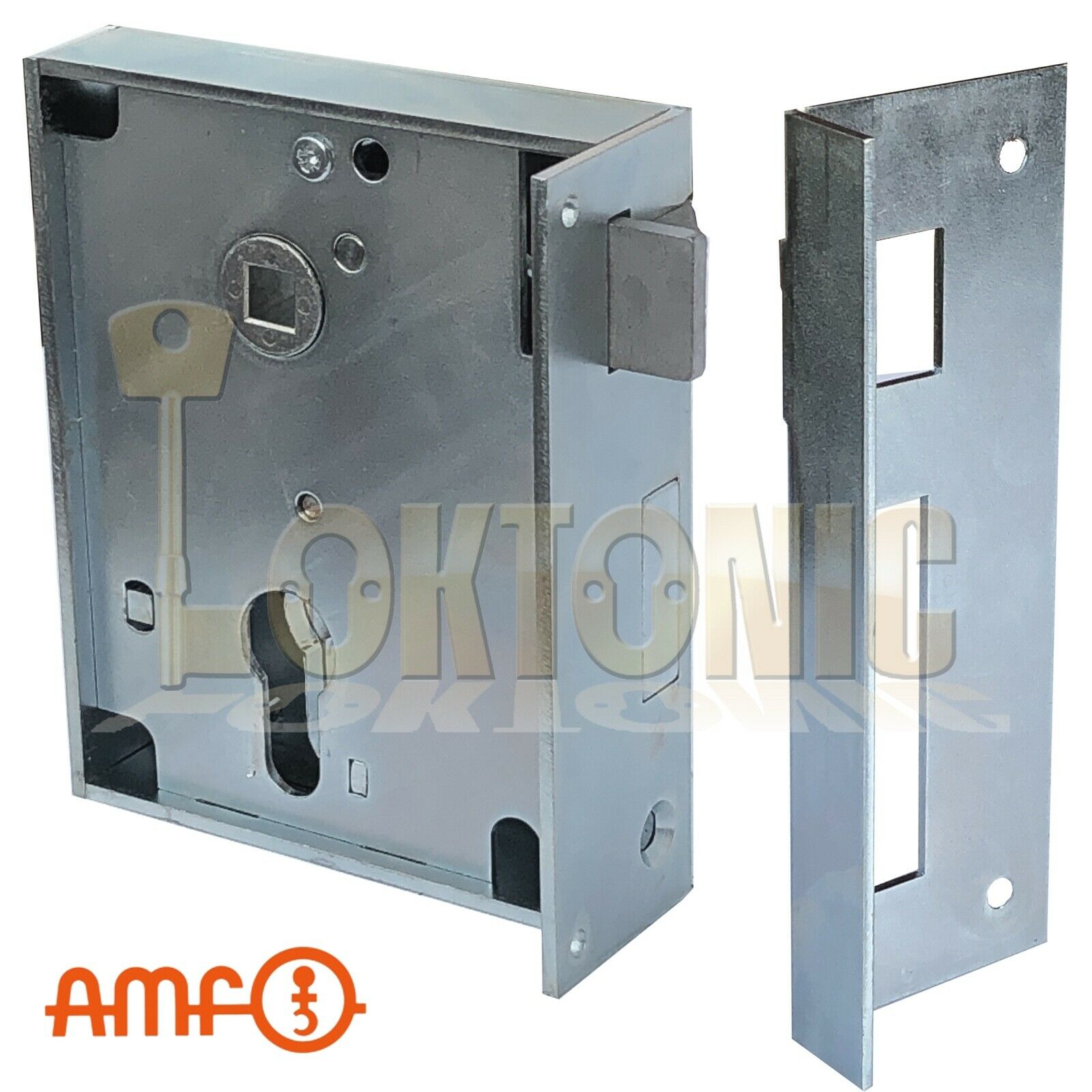 AMF Heavy Duty Rim Lock Outward Opening Wood Shed Gate Sashlock Made In Germany - Image 4
