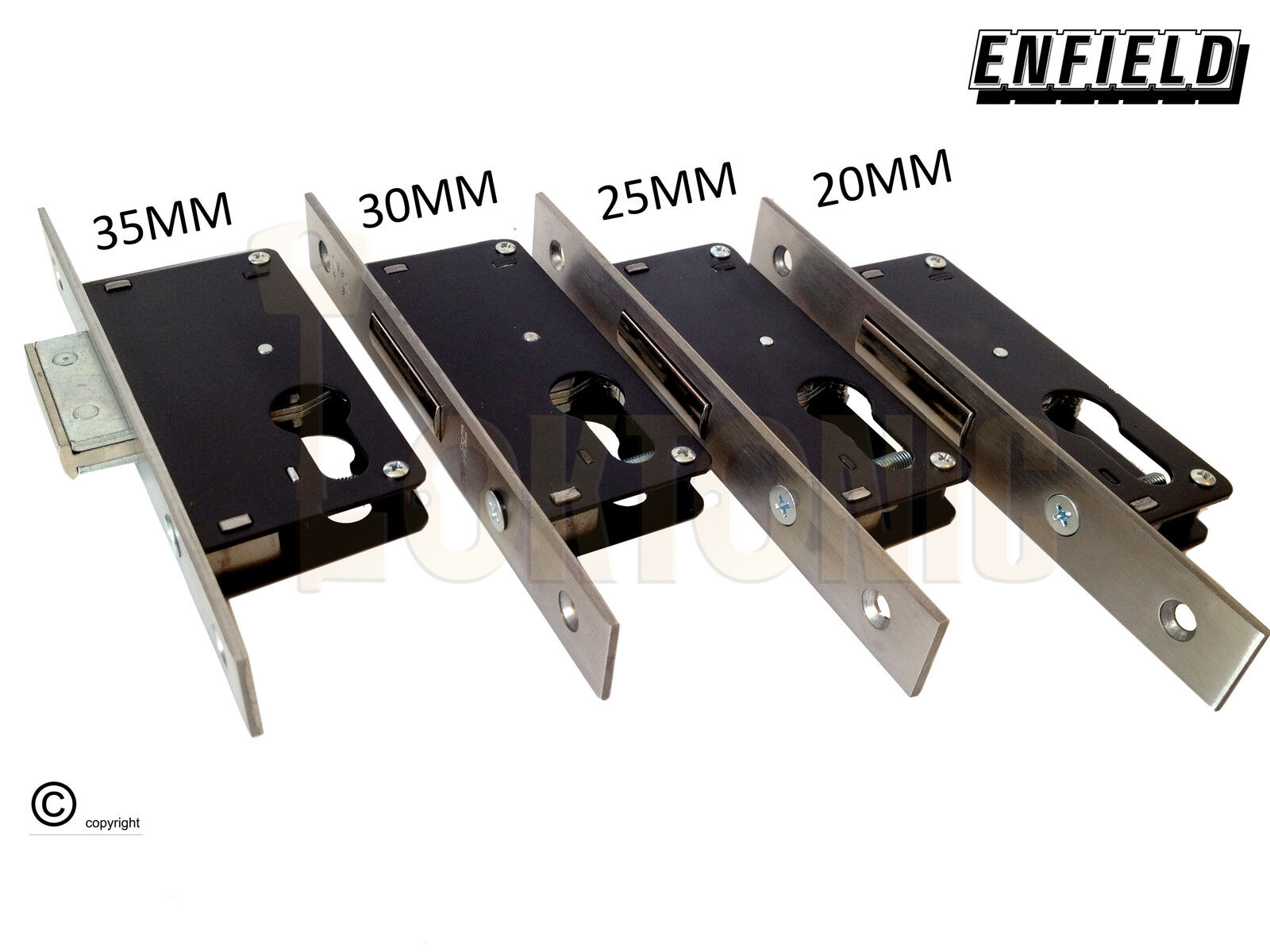 Enfield D721 Narrow Stile Van Dead Lock Case Door Shed Gate Garage Mortice Euro - Image 4