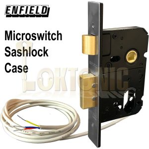 Enfield Mortice D735D Microswitched Dual Euro Oval Cylinder Sashlock Lock Case