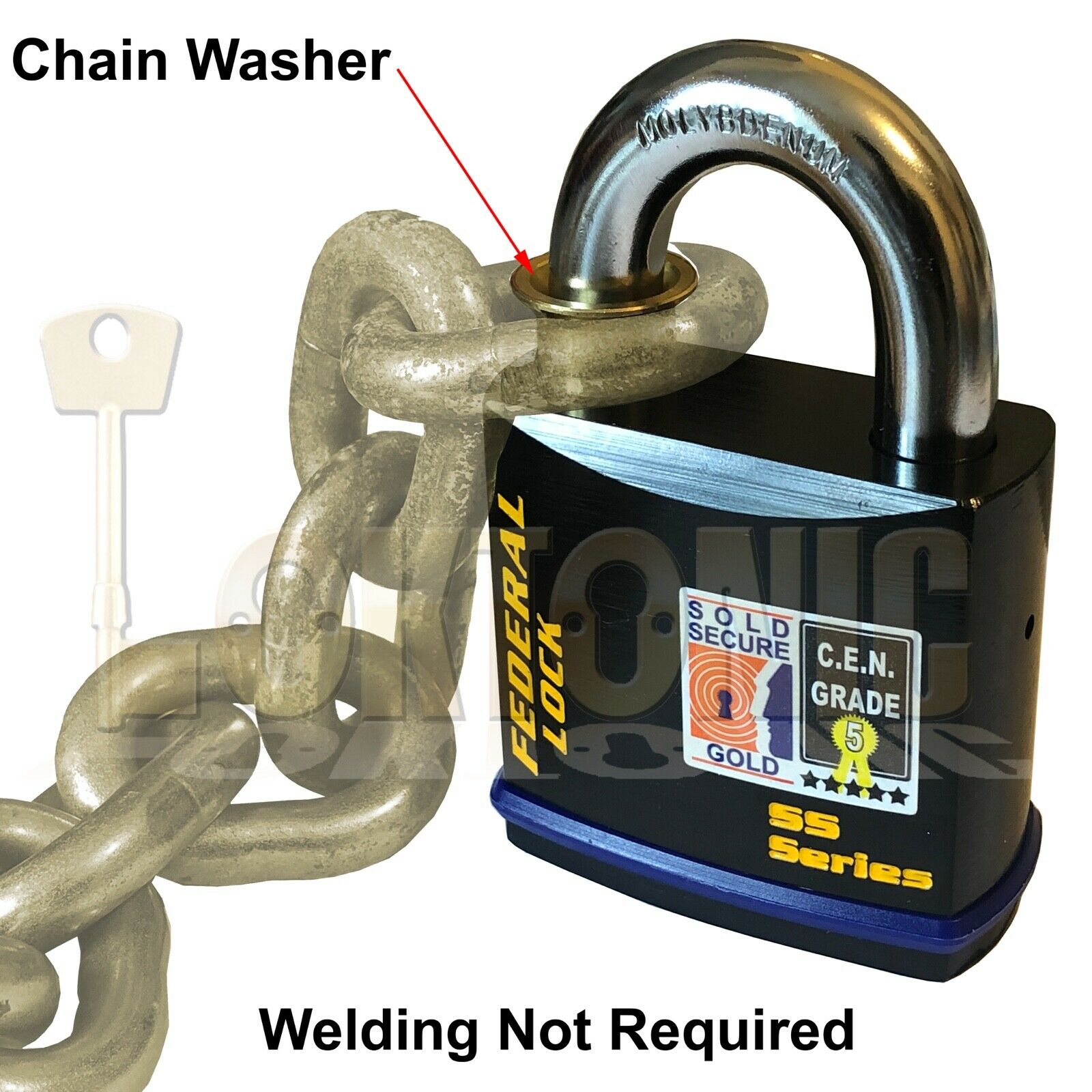 Federal Chain Retaining Washer For FD740 14mm Diameter Shackle Padlock