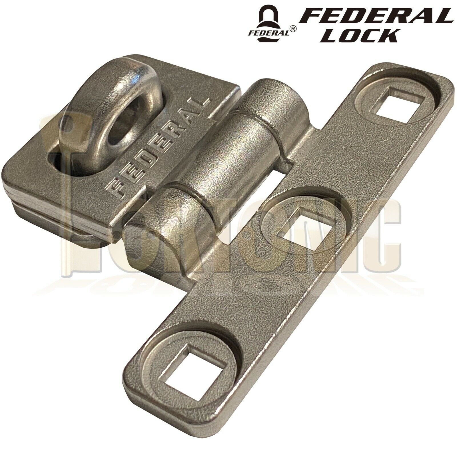 Federal FD701 Heavy Duty T-Shape Stainless Steel Van Shed Garage Hasp And Staple - Image 3