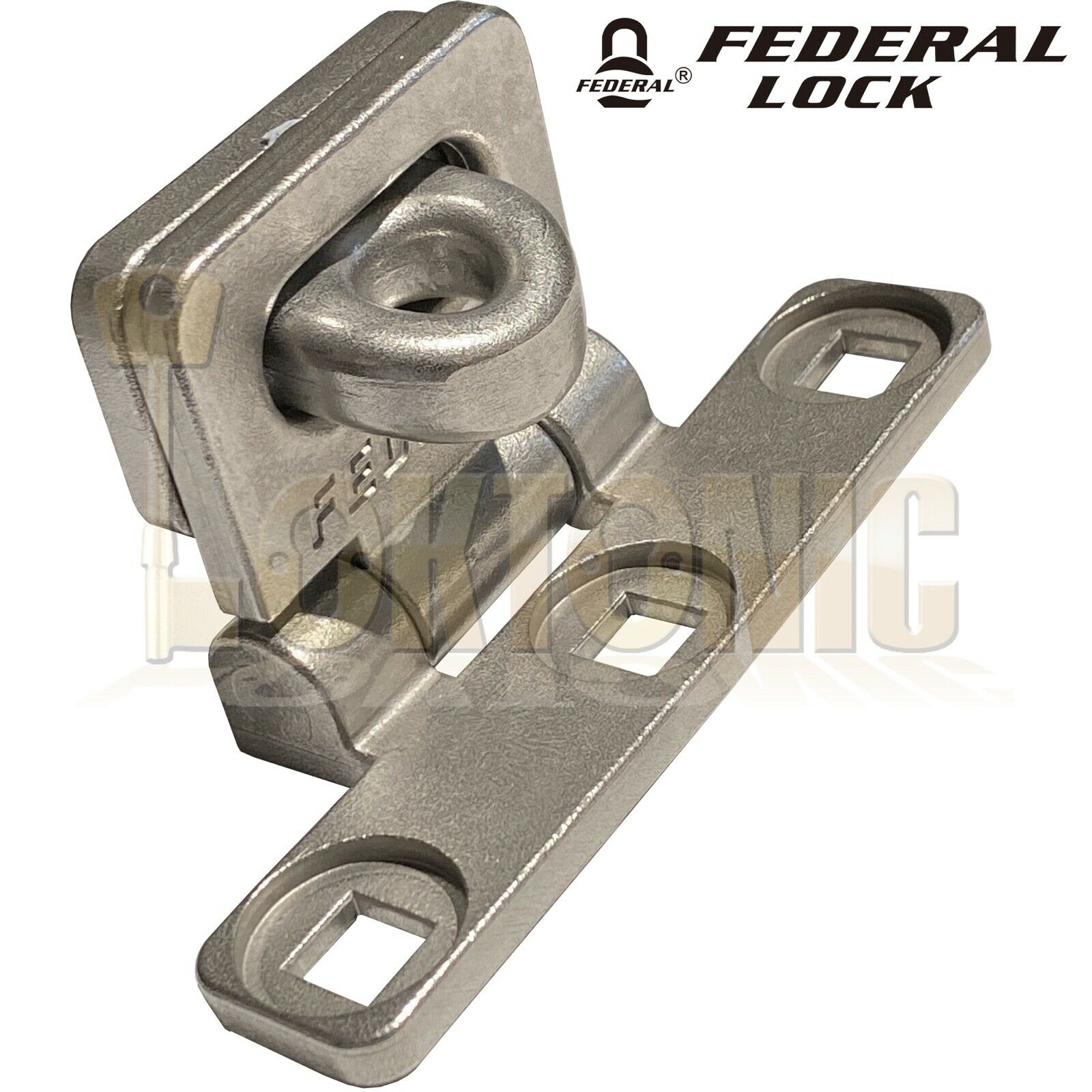 Federal FD701 Heavy Duty T-Shape Stainless Steel Van Shed Garage Hasp And Staple