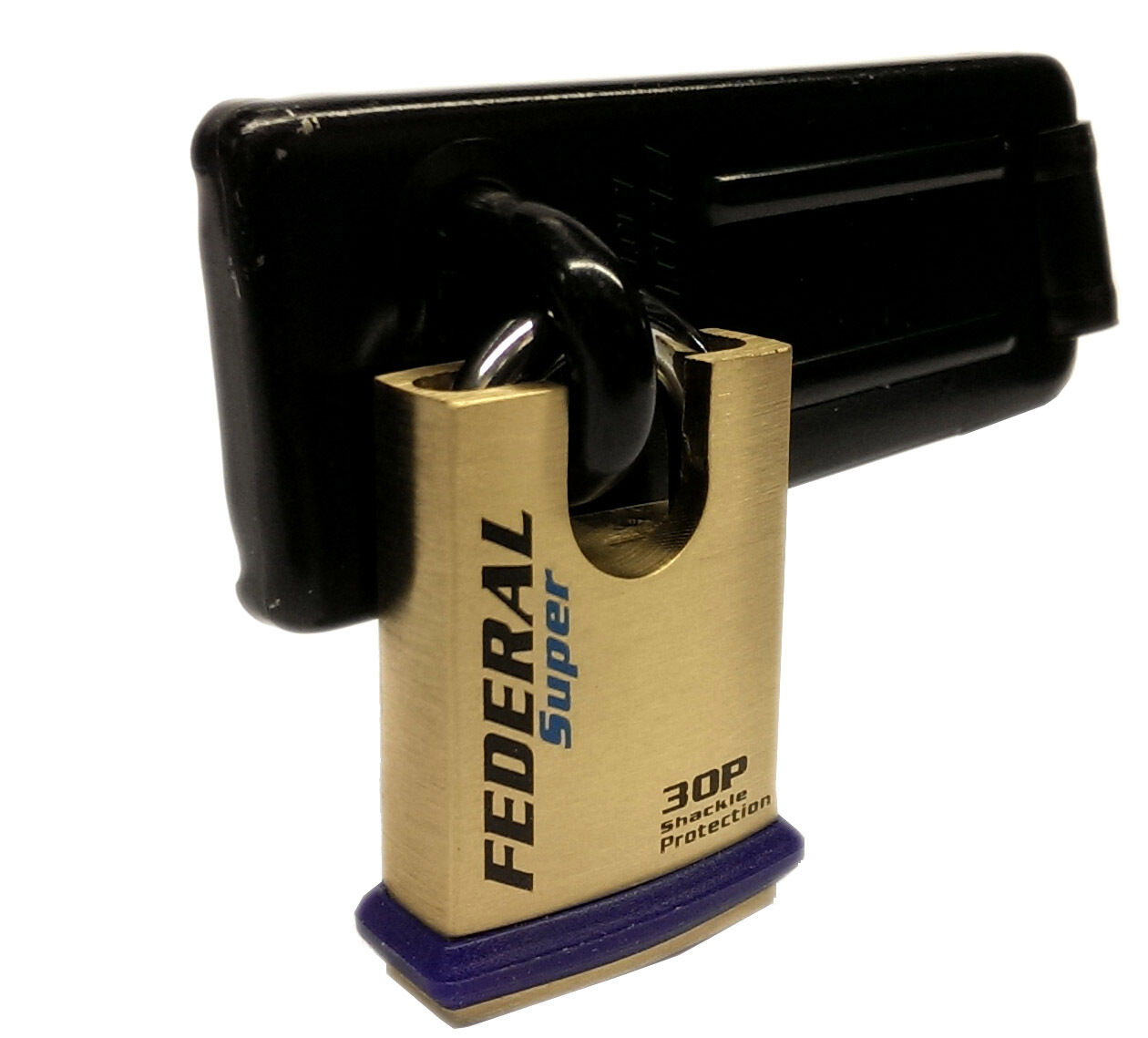 Federal Security Shed Gate Lock Hasp Staple And Padlock Combo FD1055 FD30P - Image 3