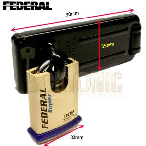 Federal Security Shed Gate Lock Hasp Staple And Padlock Combo FD1055 FD30P