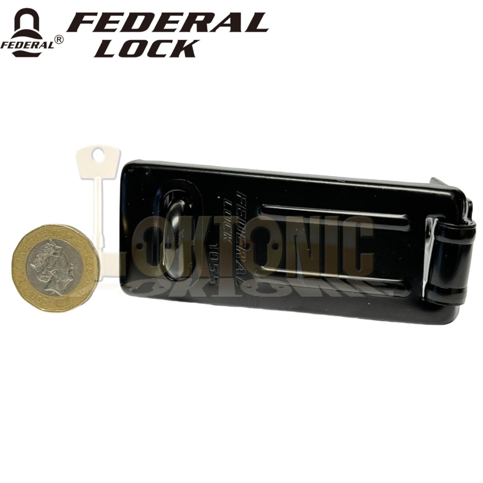 Federal Security Shed Gate Lock Hasp Staple And Padlock Combo FD1055 FD30P - Image 5