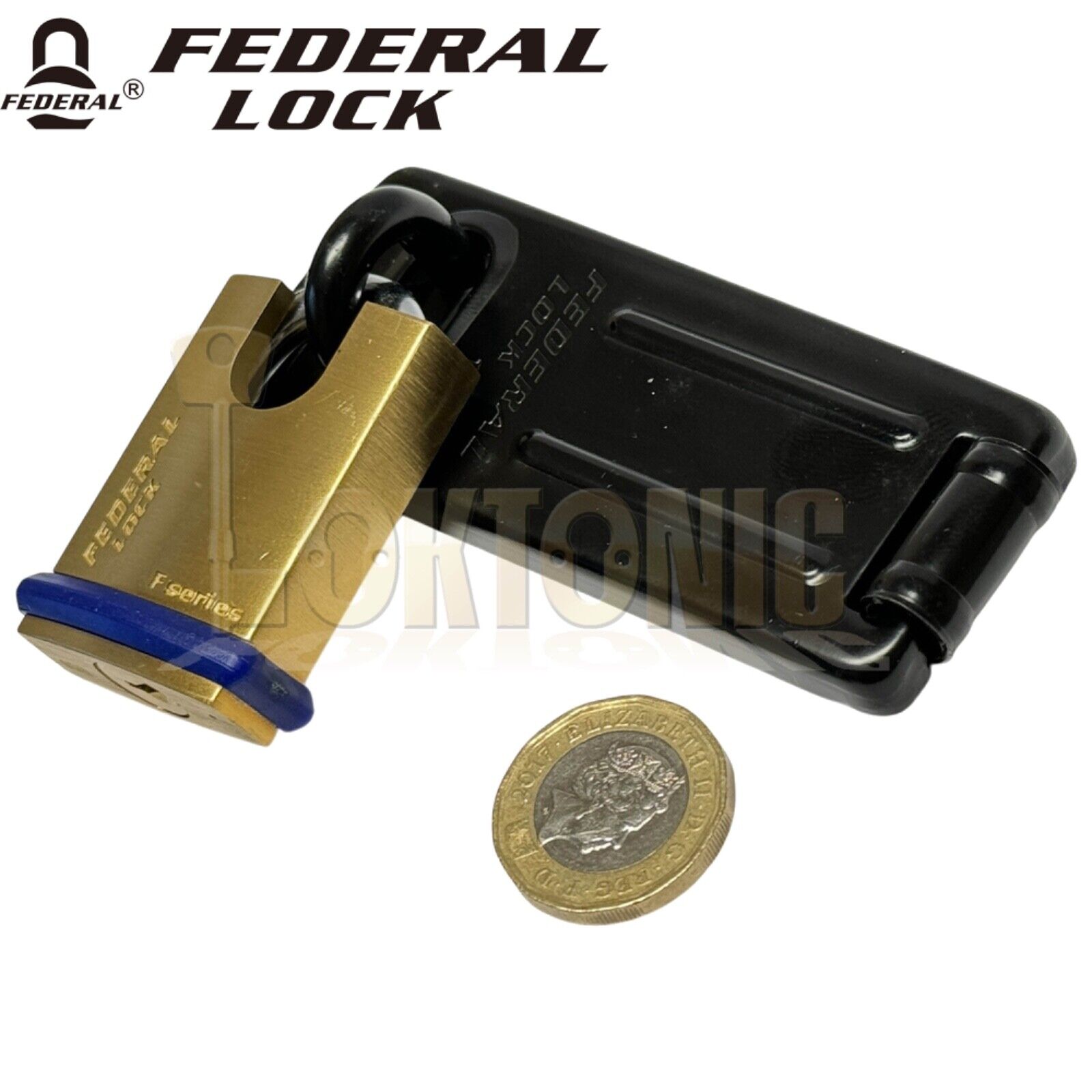 Federal Security Shed Gate Lock Hasp Staple And Padlock Combo FD1055 FD30P - Image 8