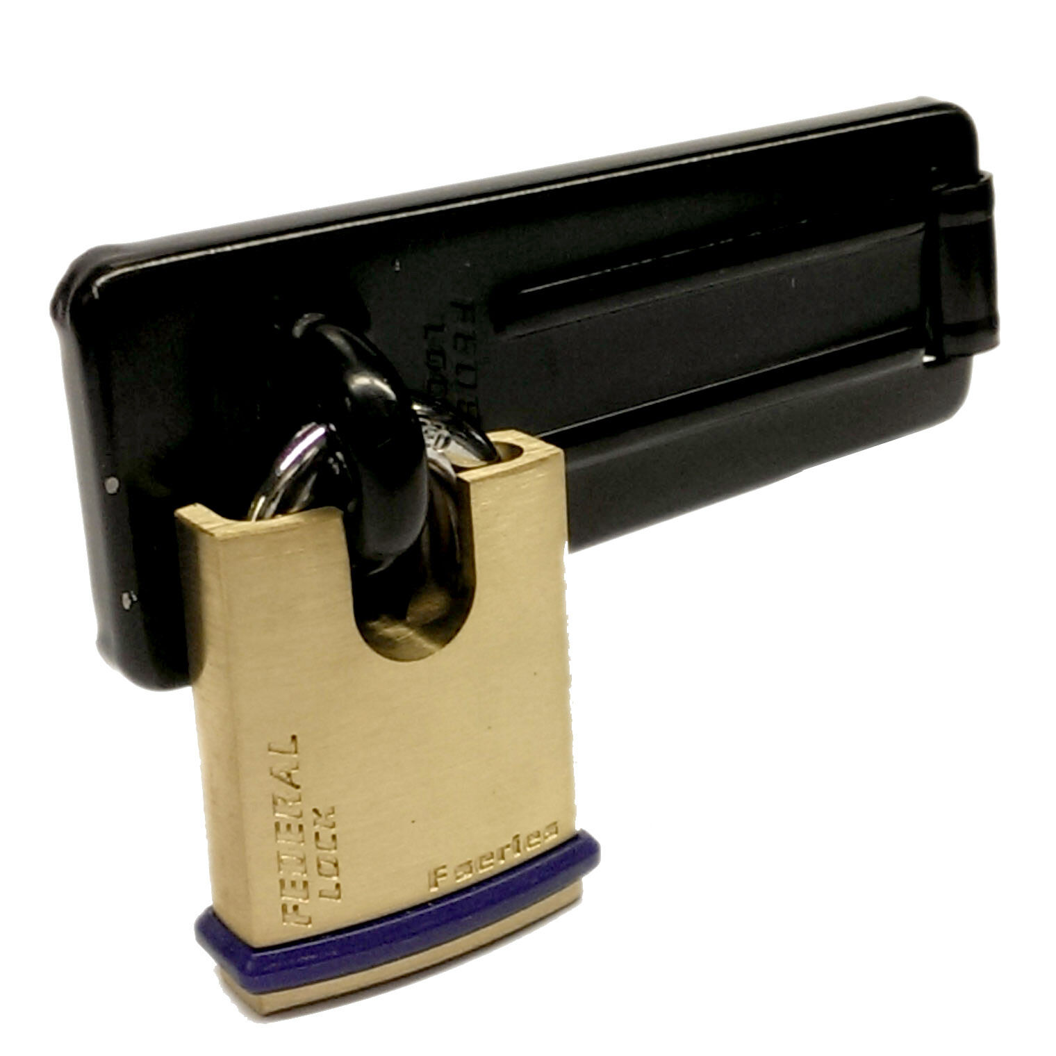 Federal Security Shed Gate Lock Hasp Staple And Padlock Combo FD1065 FD40P - Image 3