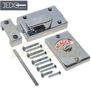 Indicator Bolt Vacant Engaged Bathroom WC Toilet Door Lock Satin Chrome Polished