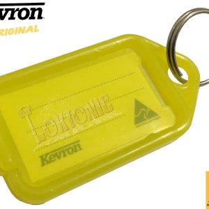 Kevron Pack 10 ID5 YELLOW 100% Genuine Plastic Clicktag Label Key Tags Click Tag