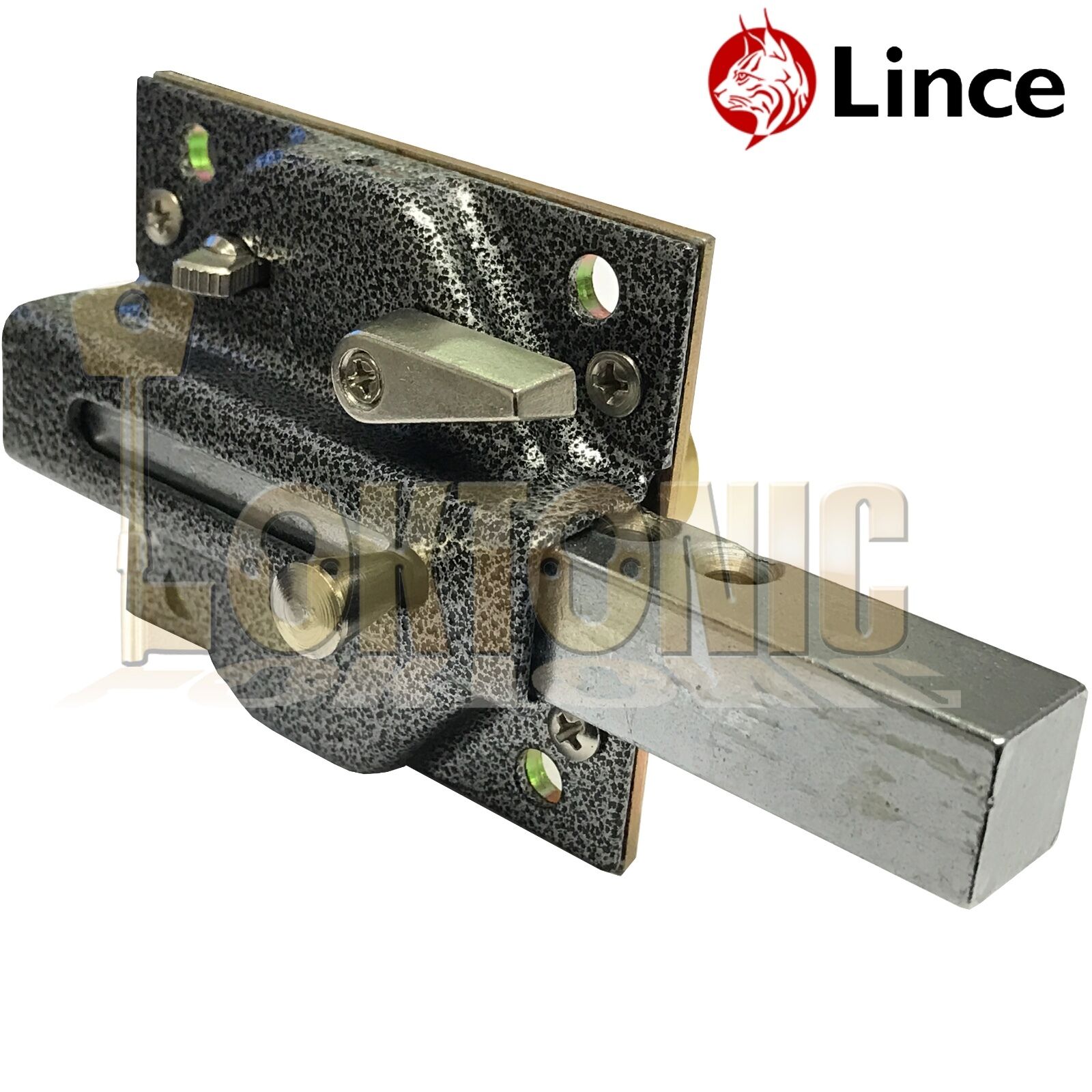 Lince Black Lock High Security Heavy Duty Garden Gate Shed Garage Sliding Bolt - Image 11