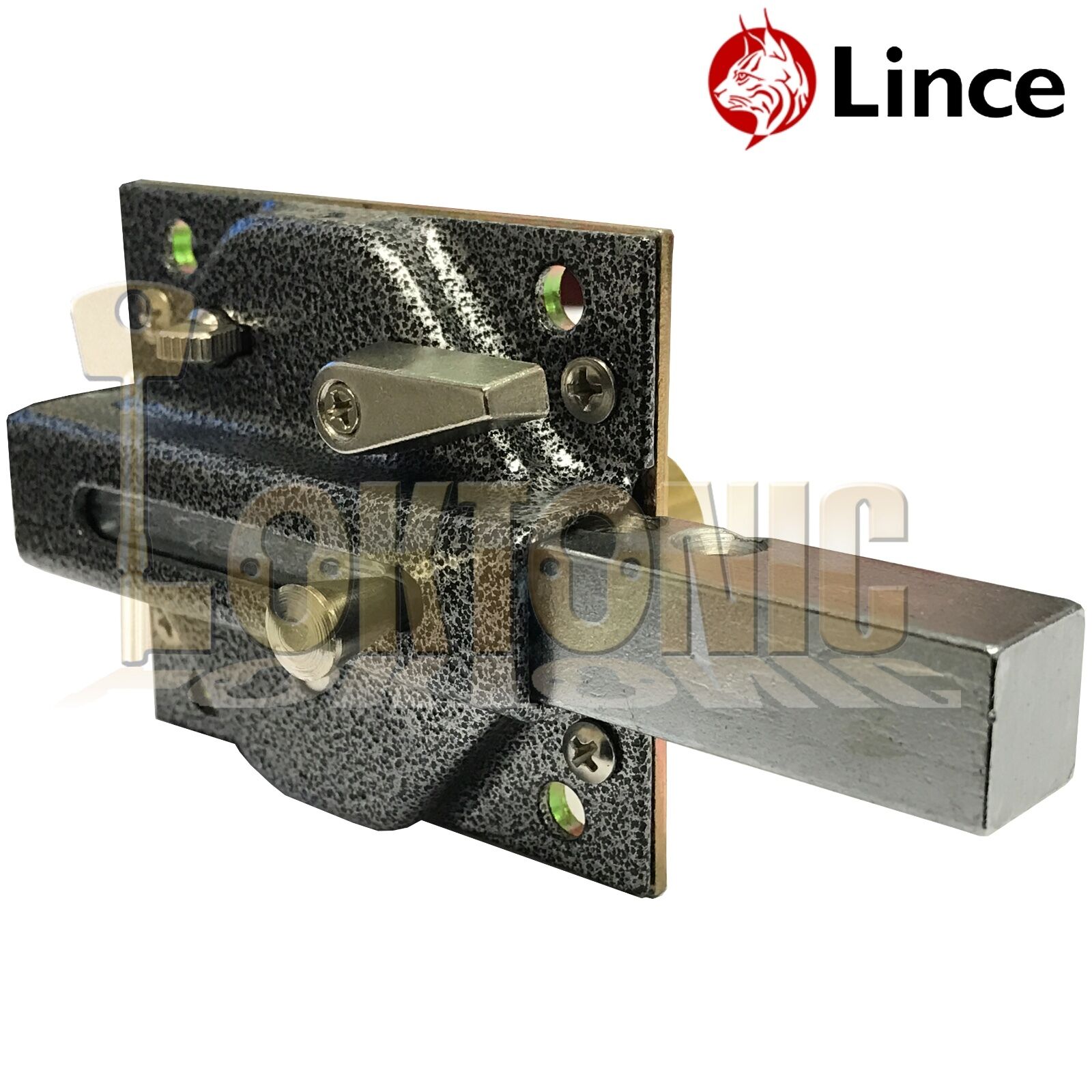 Lince Black Lock High Security Heavy Duty Garden Gate Shed Garage Sliding Bolt - Image 10