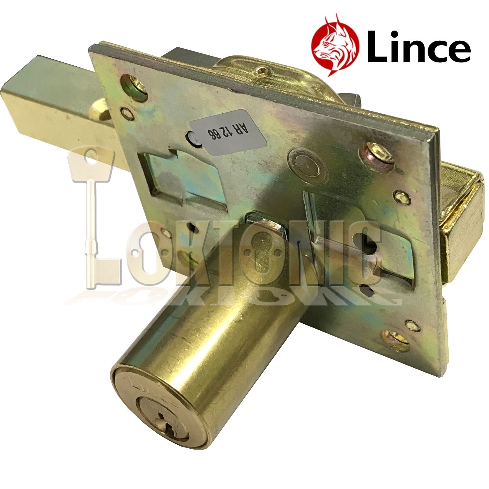Lince Brass Lock High Security Heavy Duty Garden Gate Shed Rim Sliding Dead Bolt - Image 12