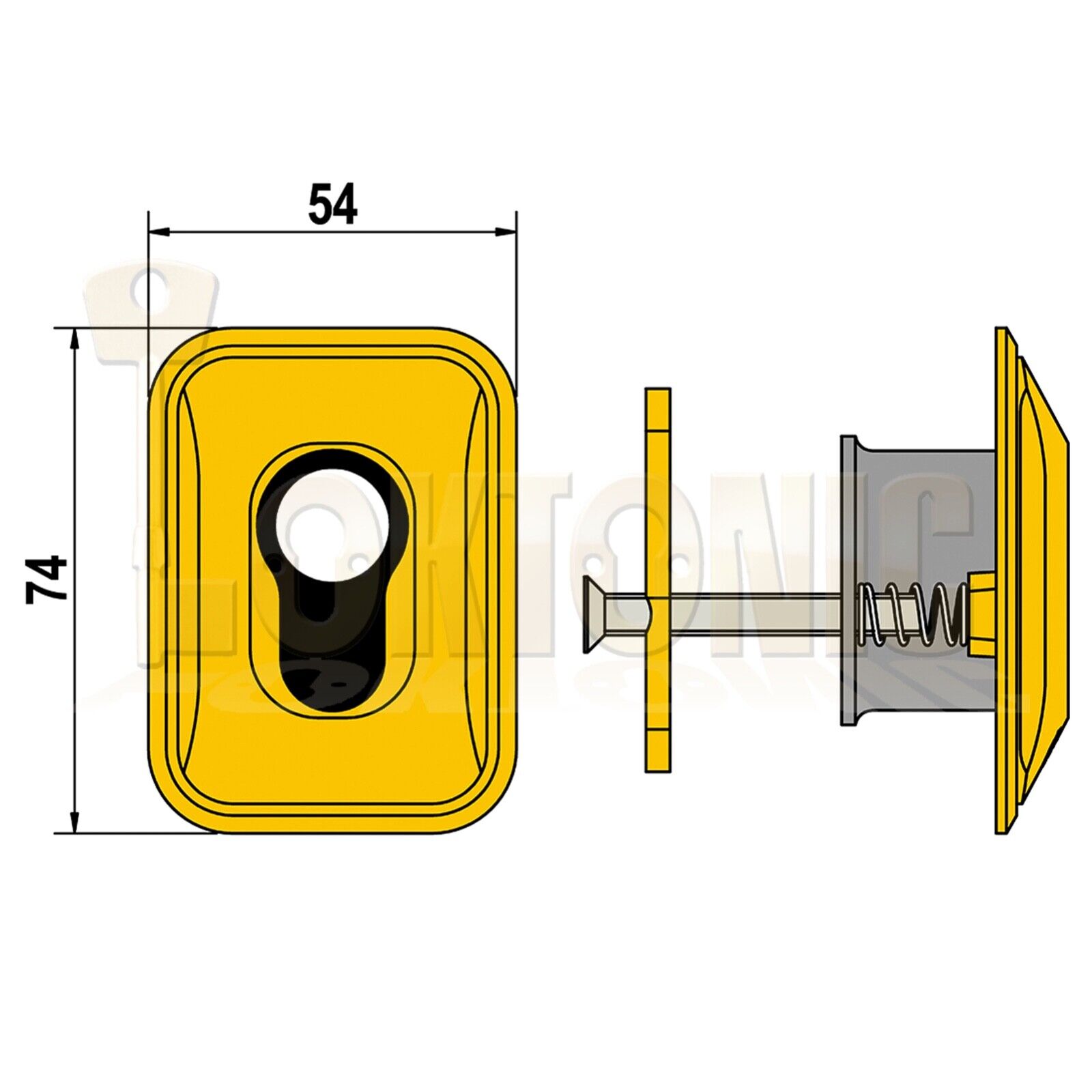 Lince High Security Euro Cylinder Escutcheon Keyhole Cover Plate Front Doors Van - Image 7